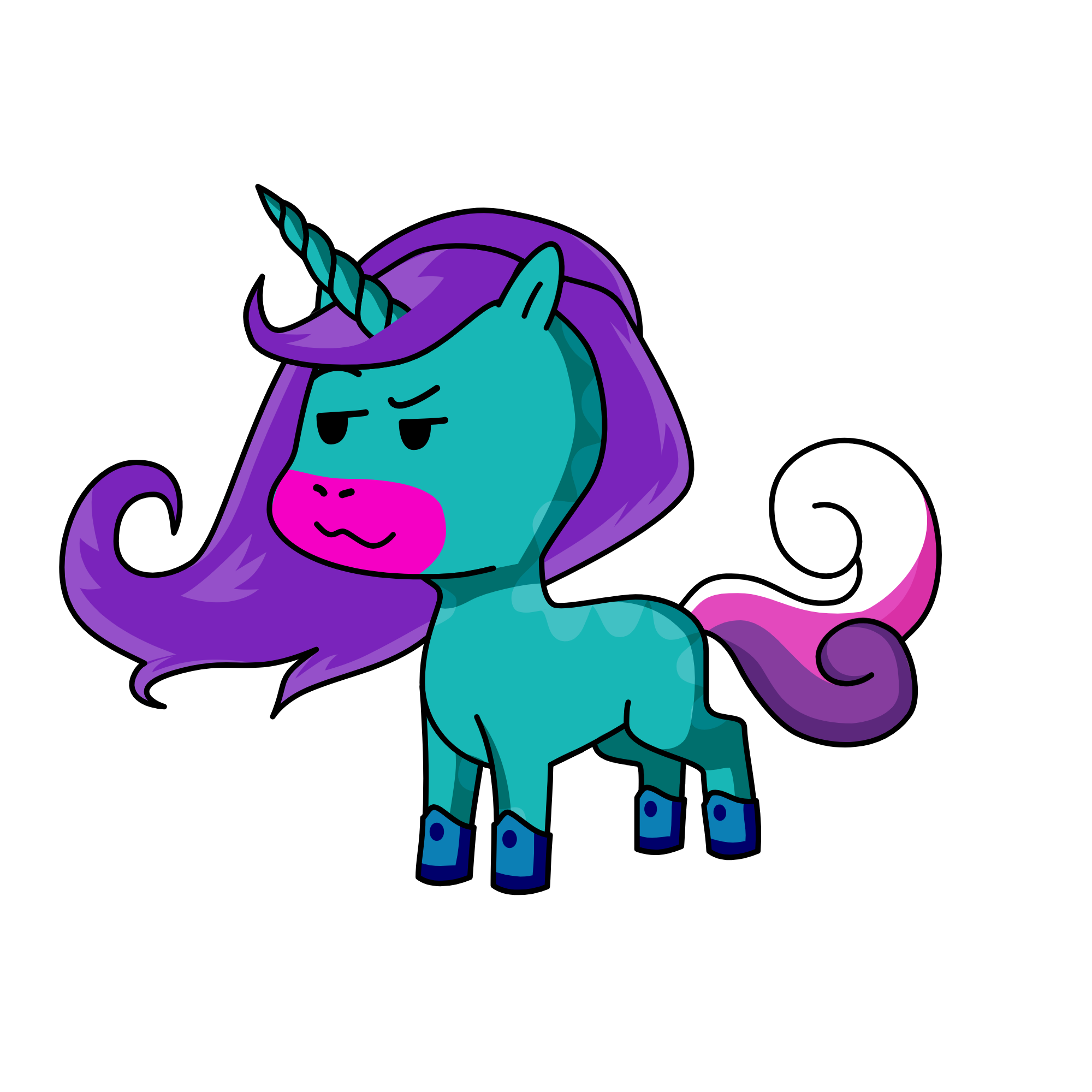 b, the unicorn