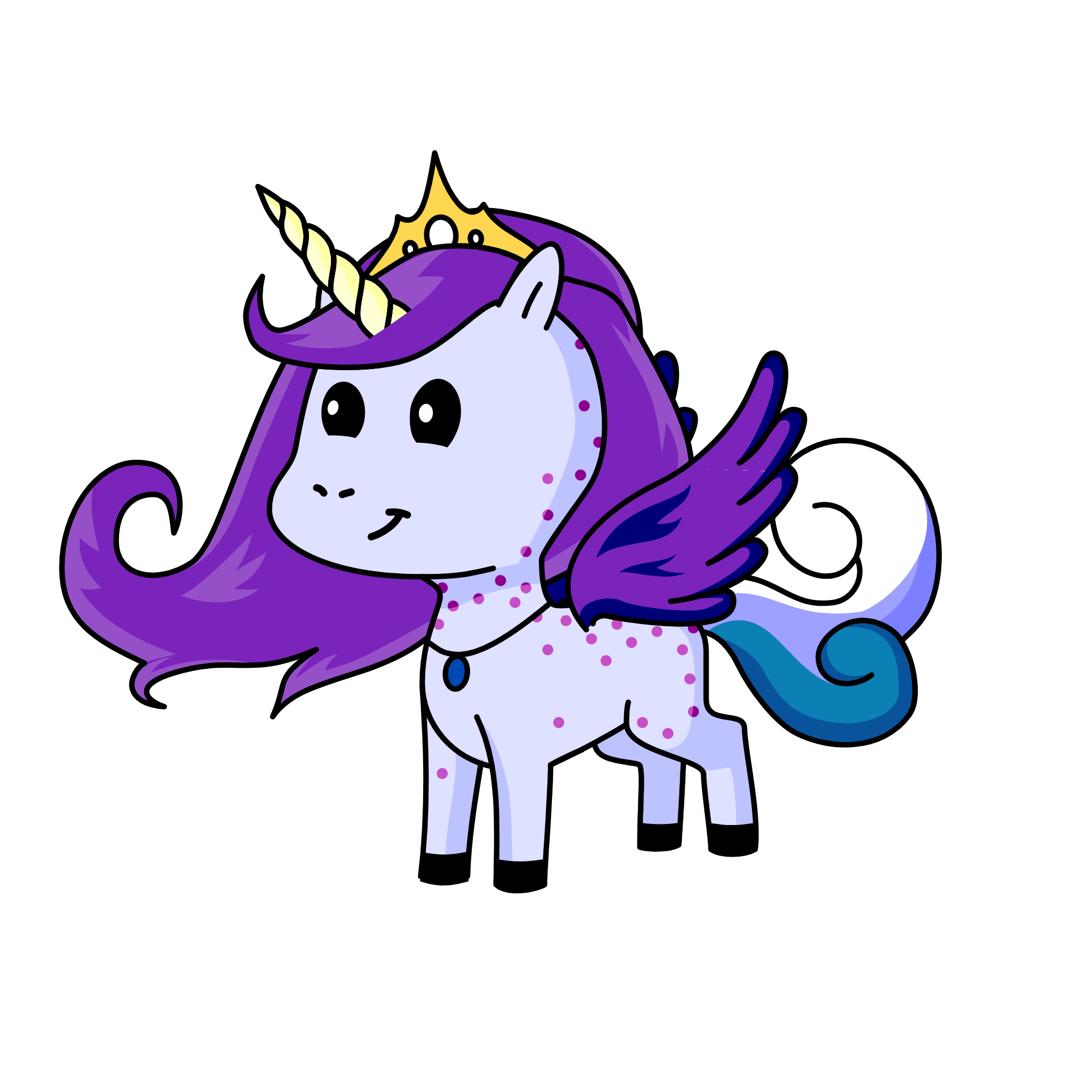 moonlight, the unicorn