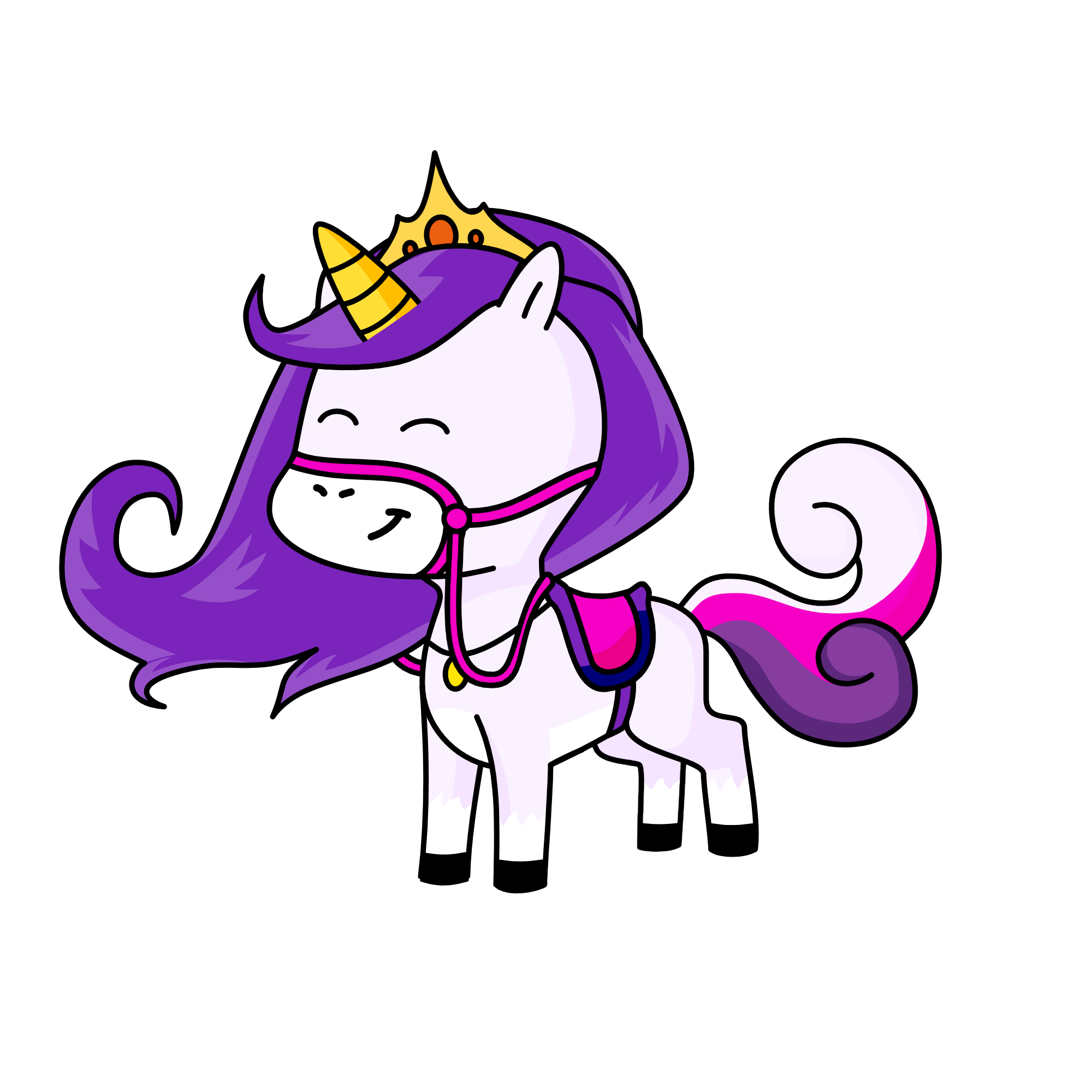 Snow white , the unicorn