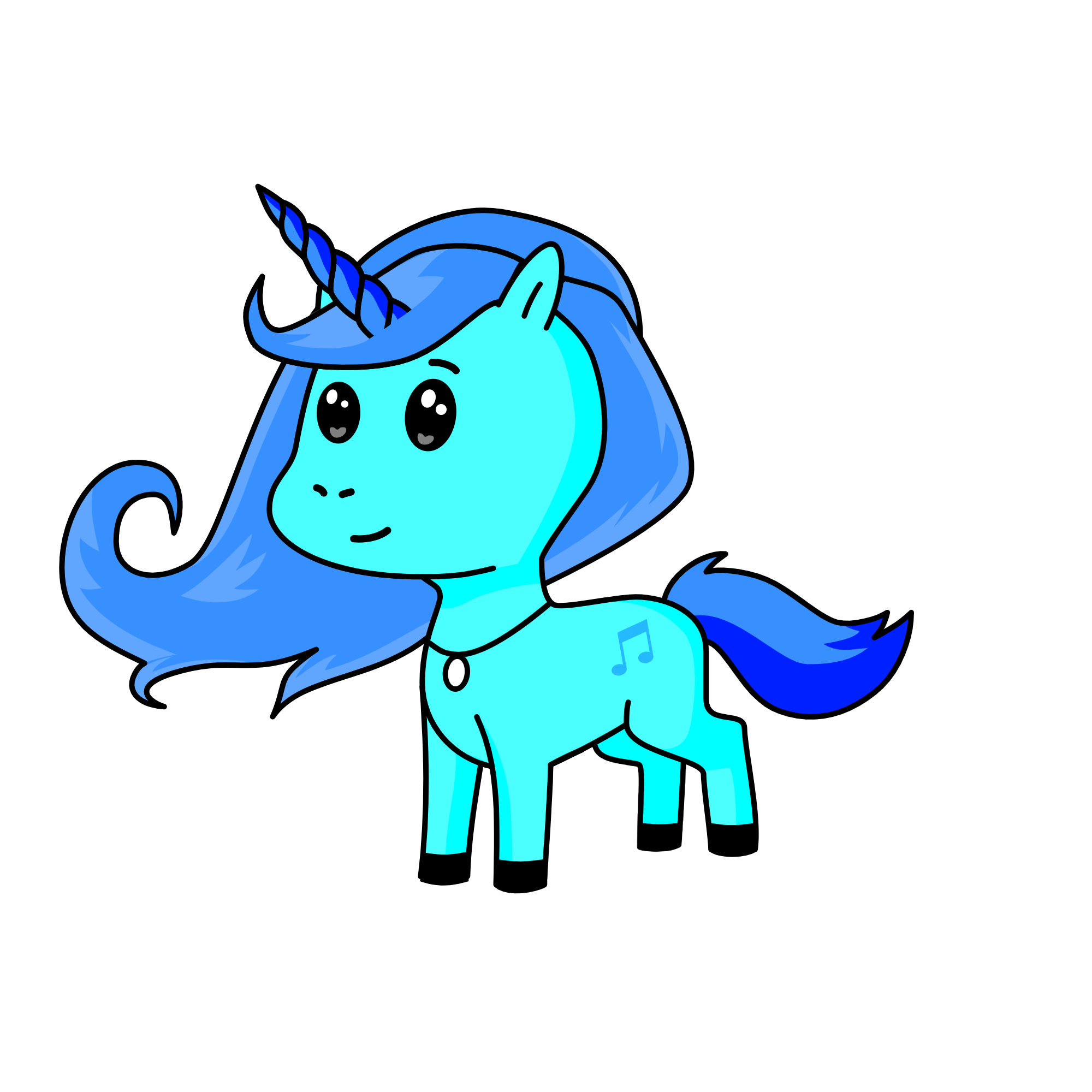 snowy, the unicorn