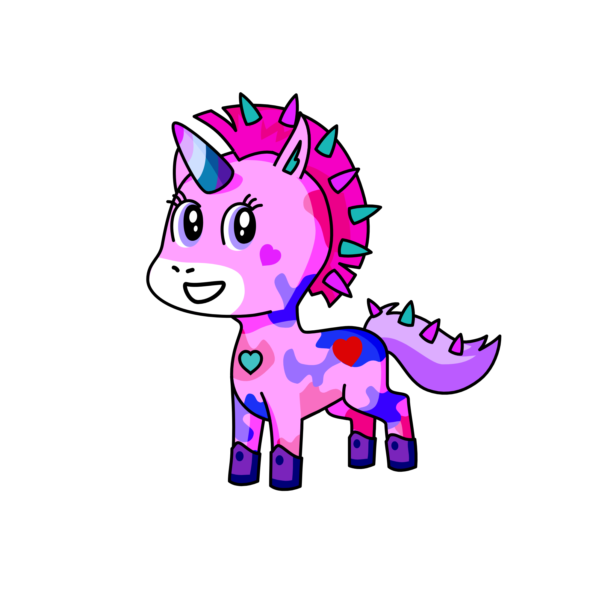unicorn in the forest, the unicorn