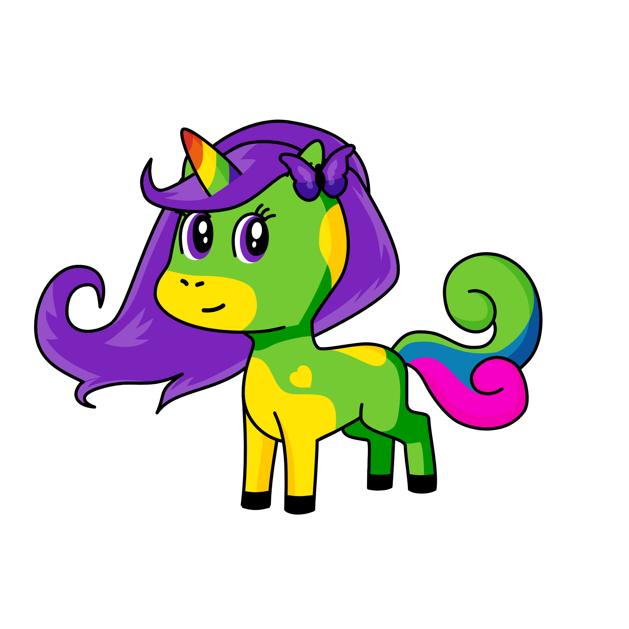 Nara corn, the unicorn