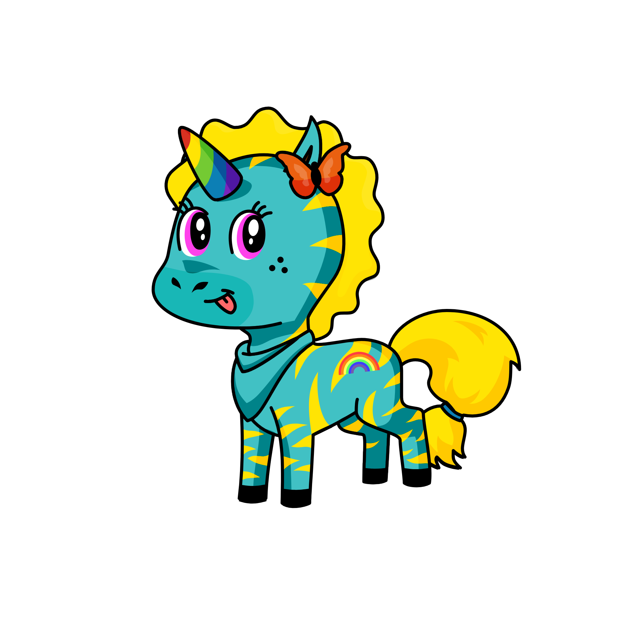 Friendy , the unicorn