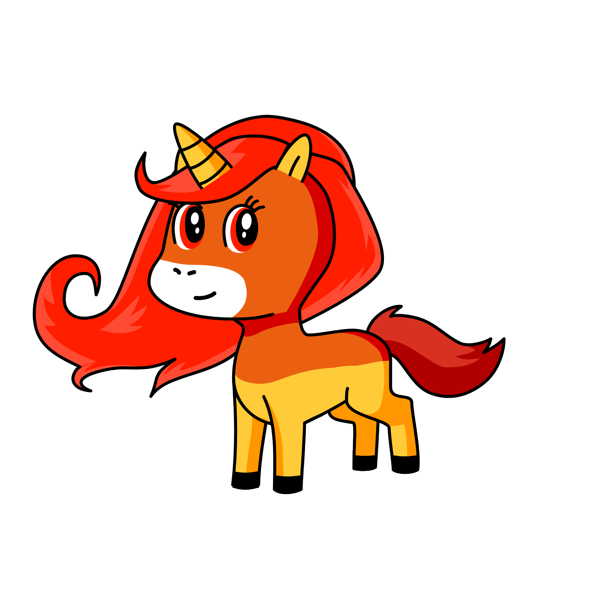 Fire, the unicorn