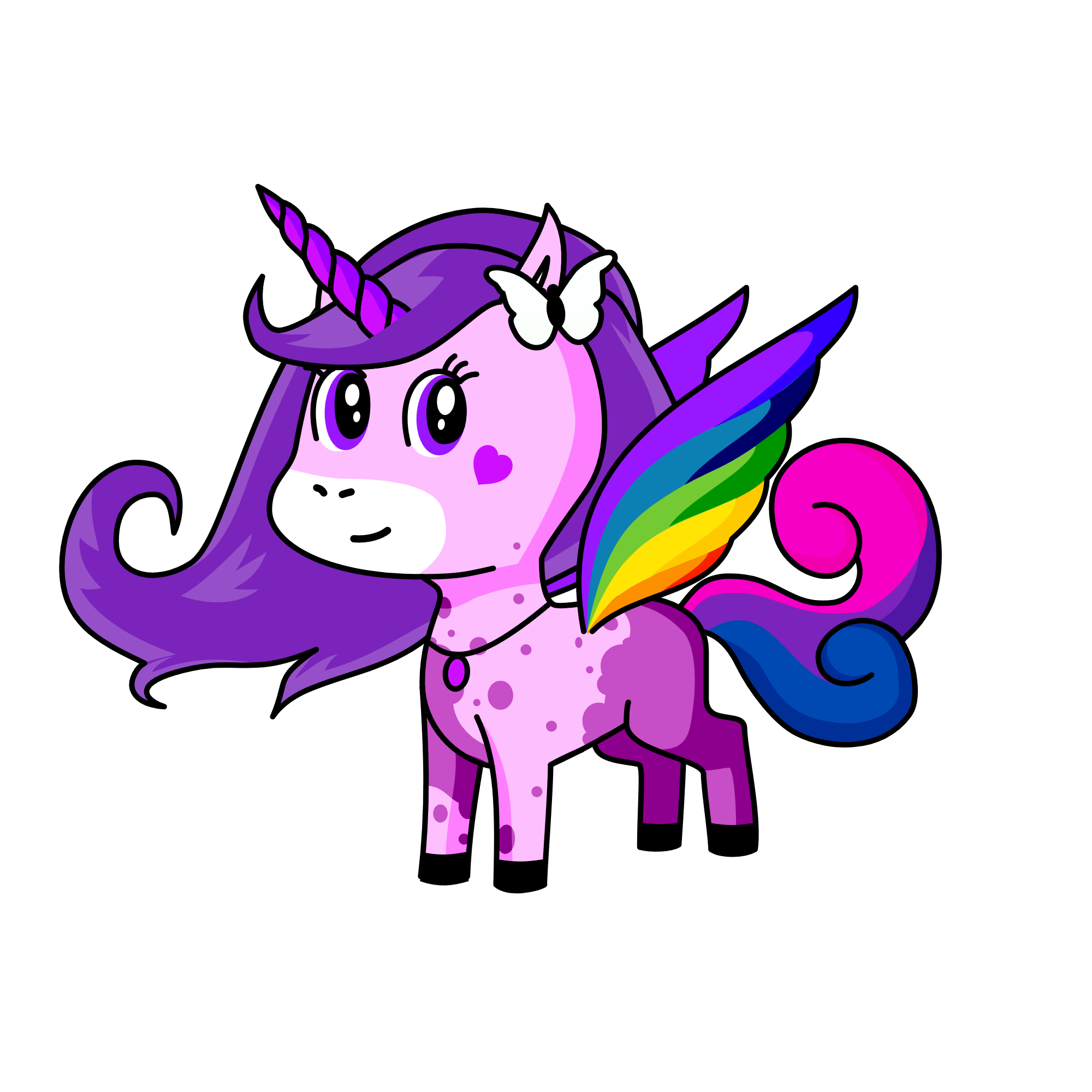 Lavender, the unicorn