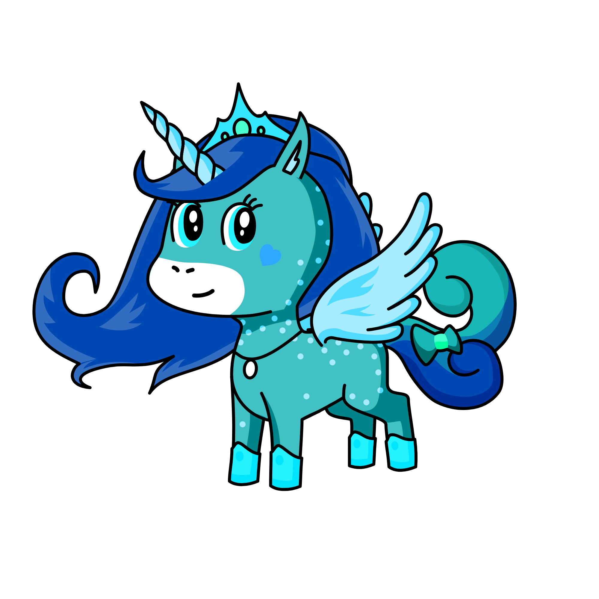 Princess of the Ice Kingdom, the unicorn