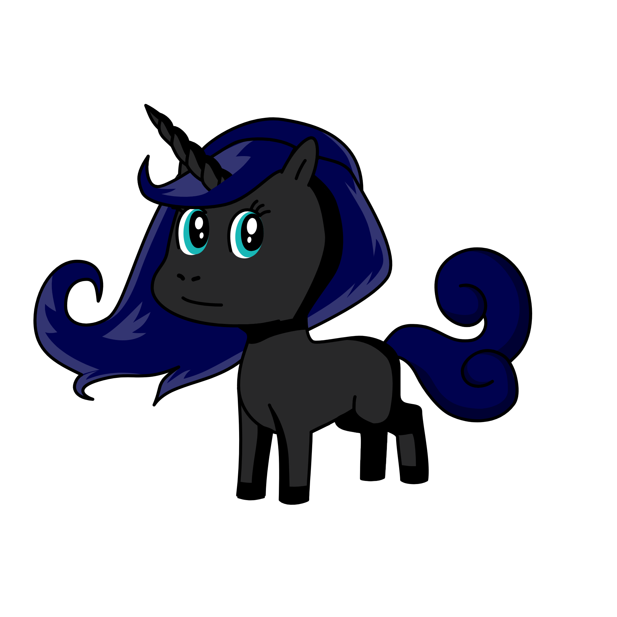 Nightmare moon, the unicorn