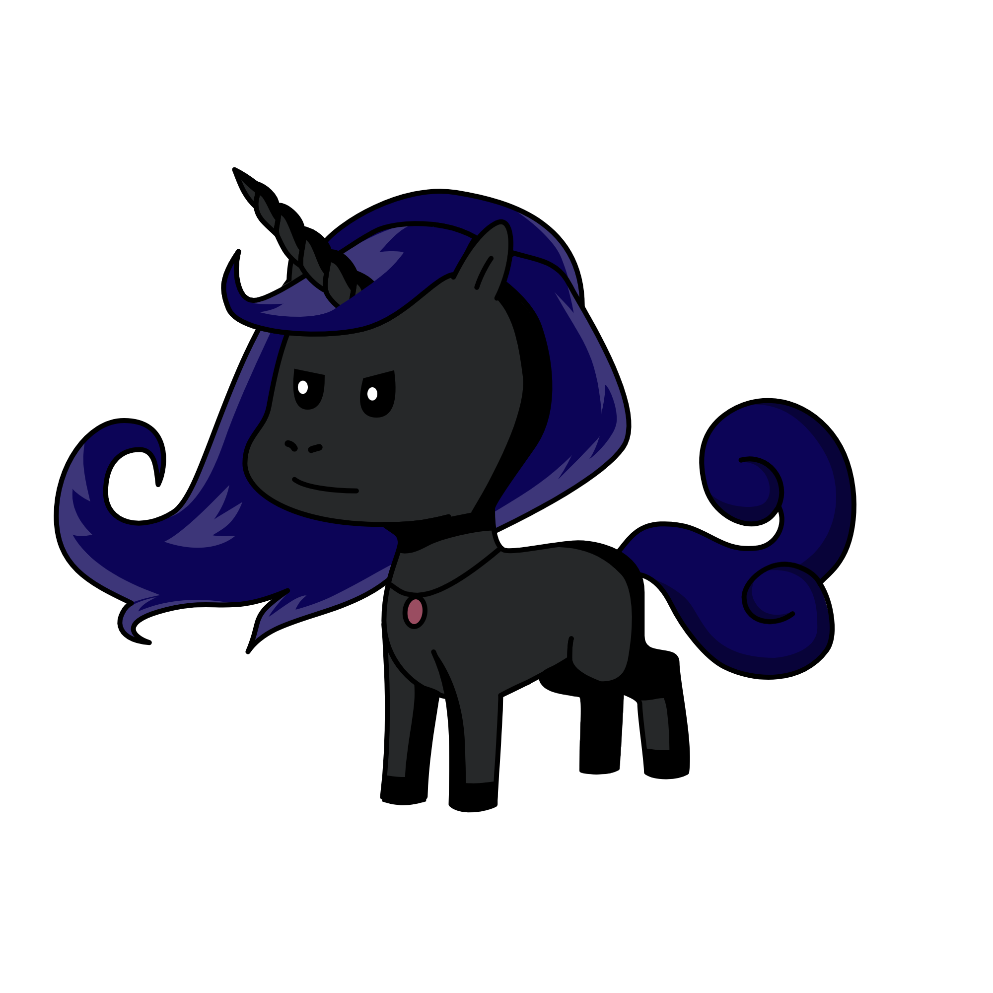 NIGHTMARE MOON, the unicorn