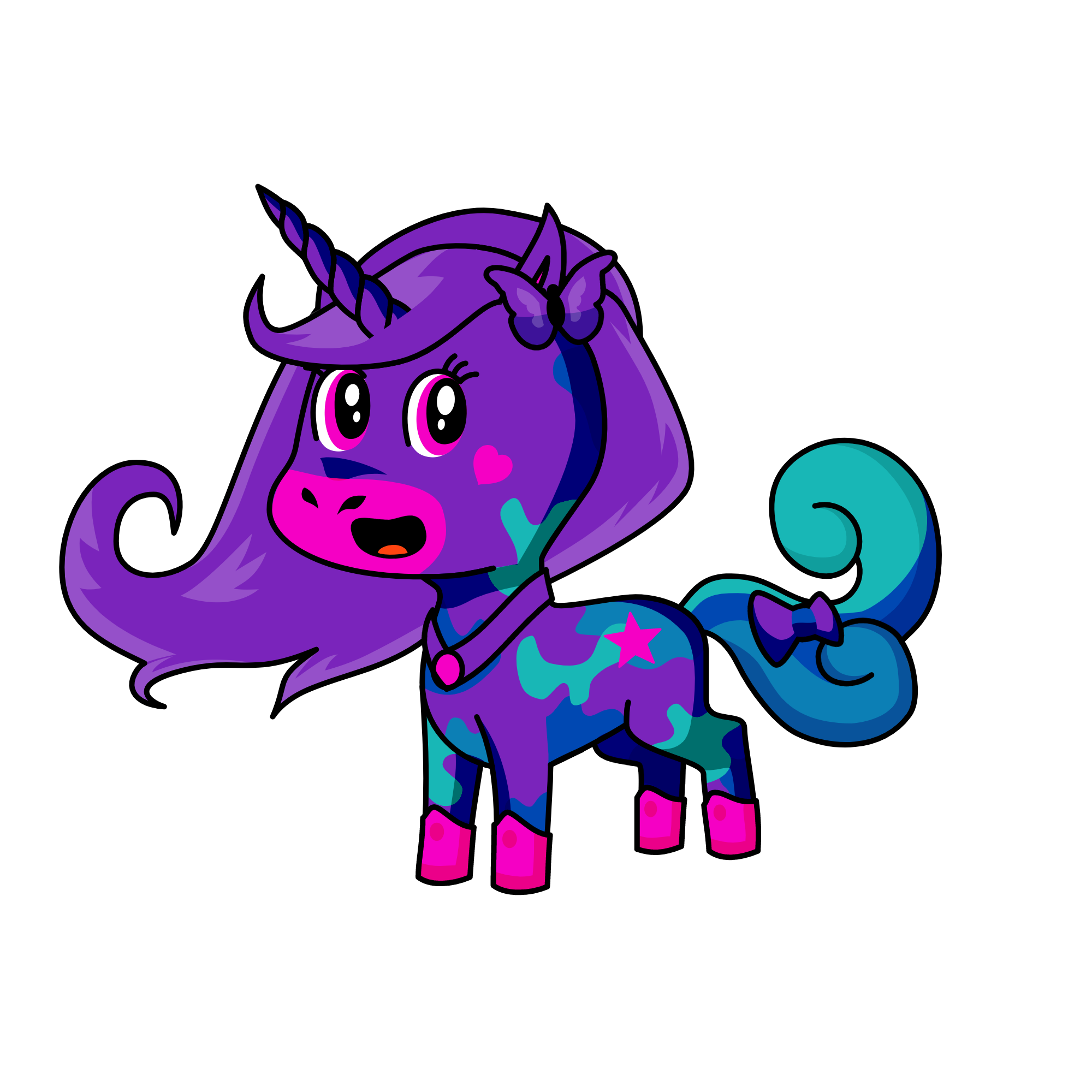 Full Moon, the unicorn