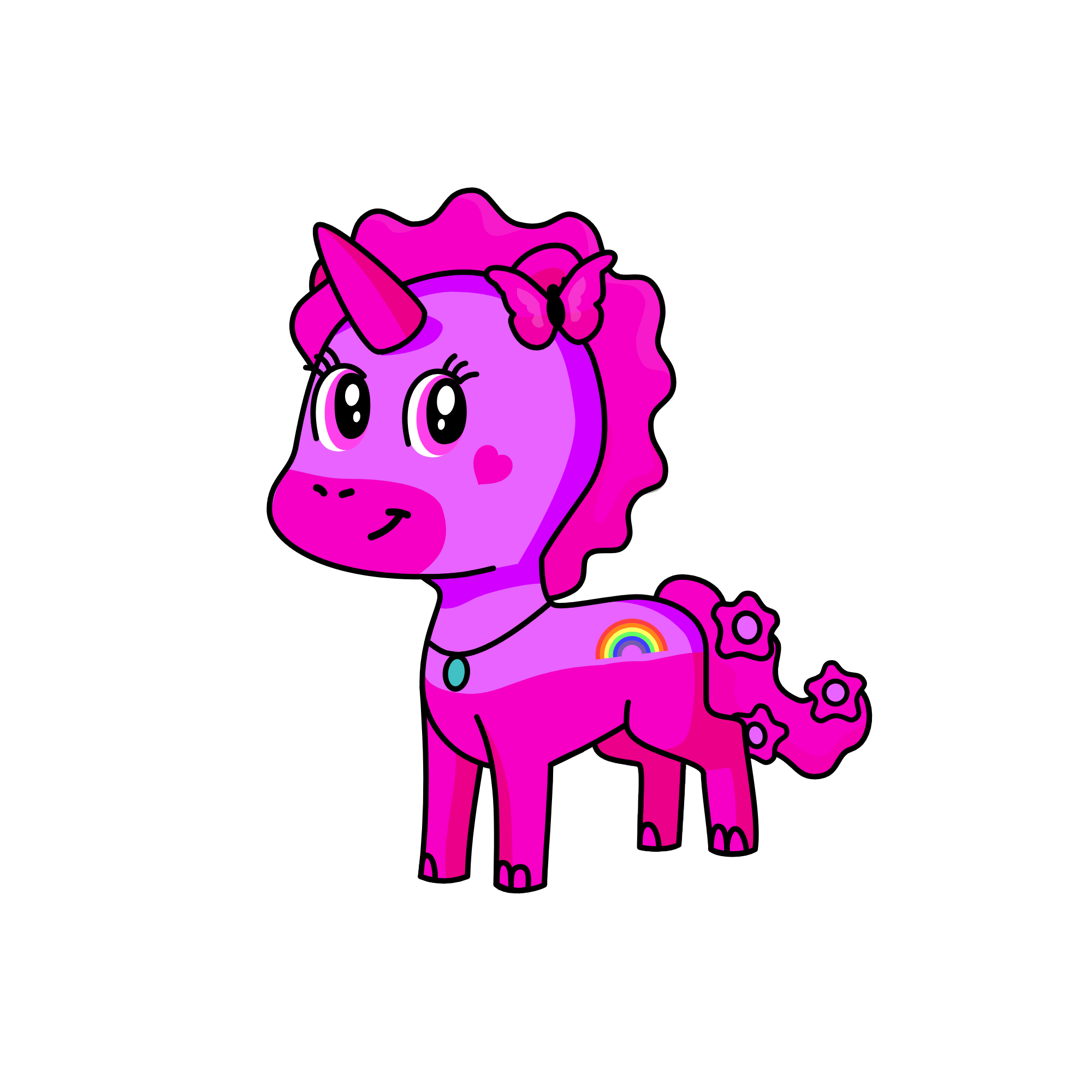 pink, the unicorn