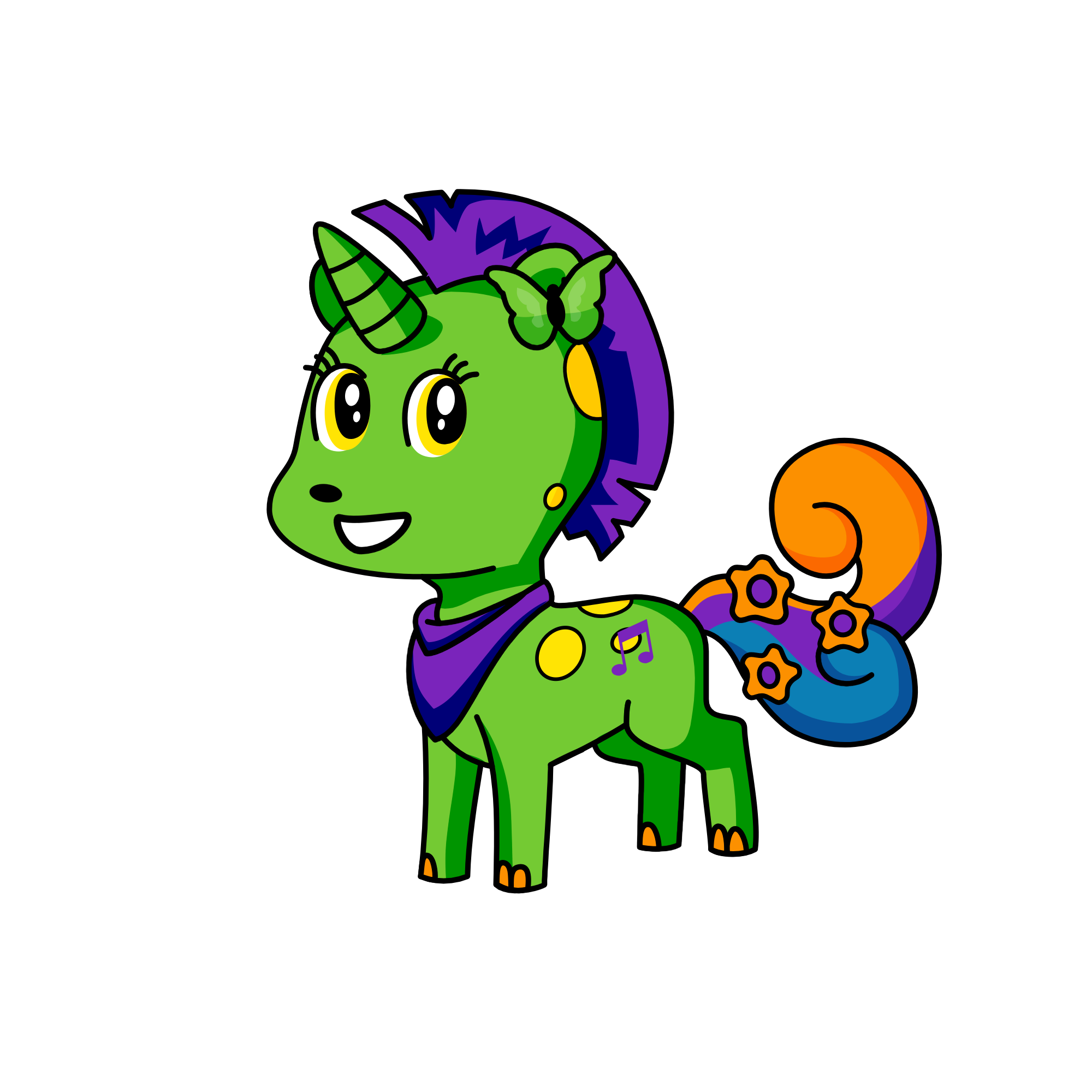 hlppy, the unicorn