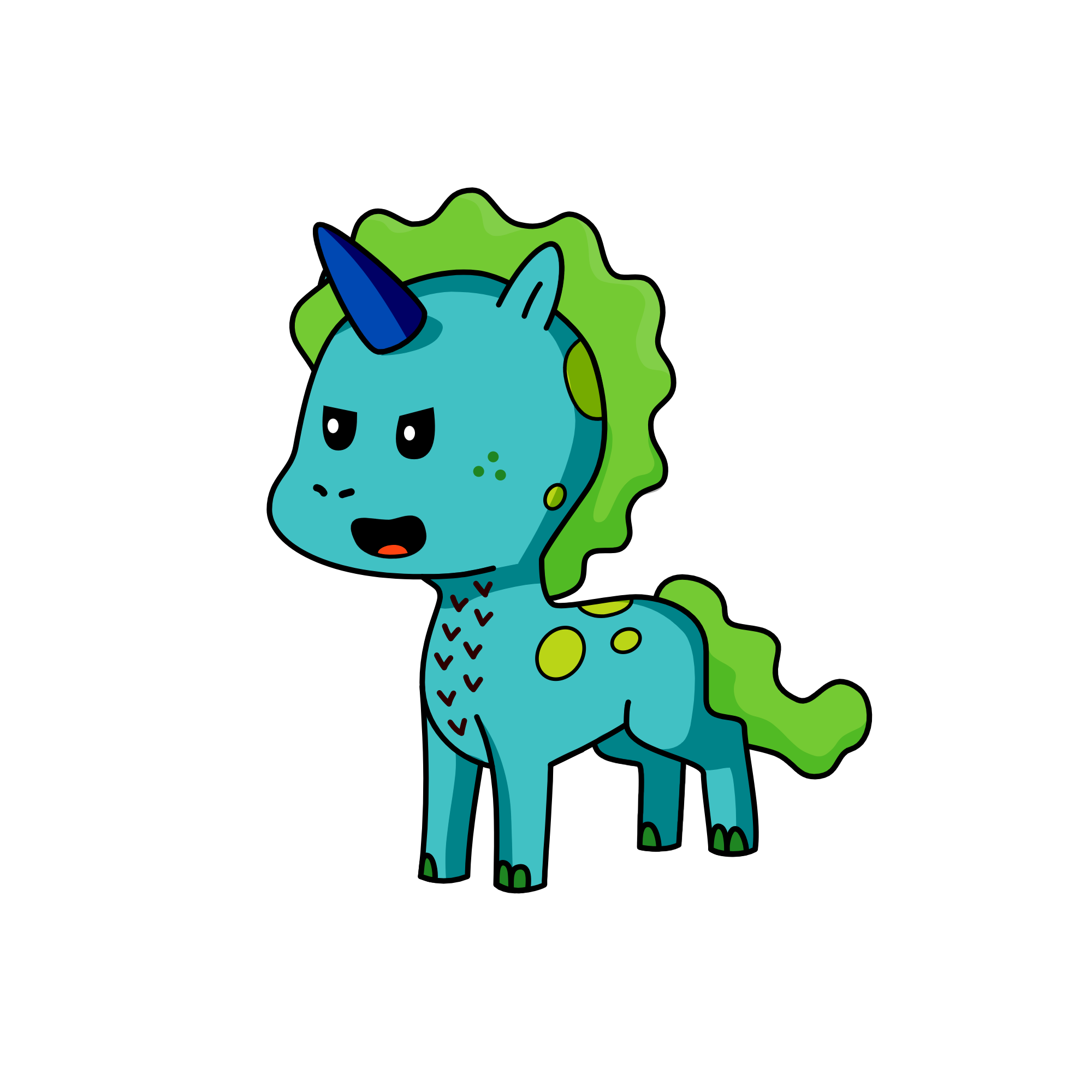 bubbles #auquacorn, the unicorn