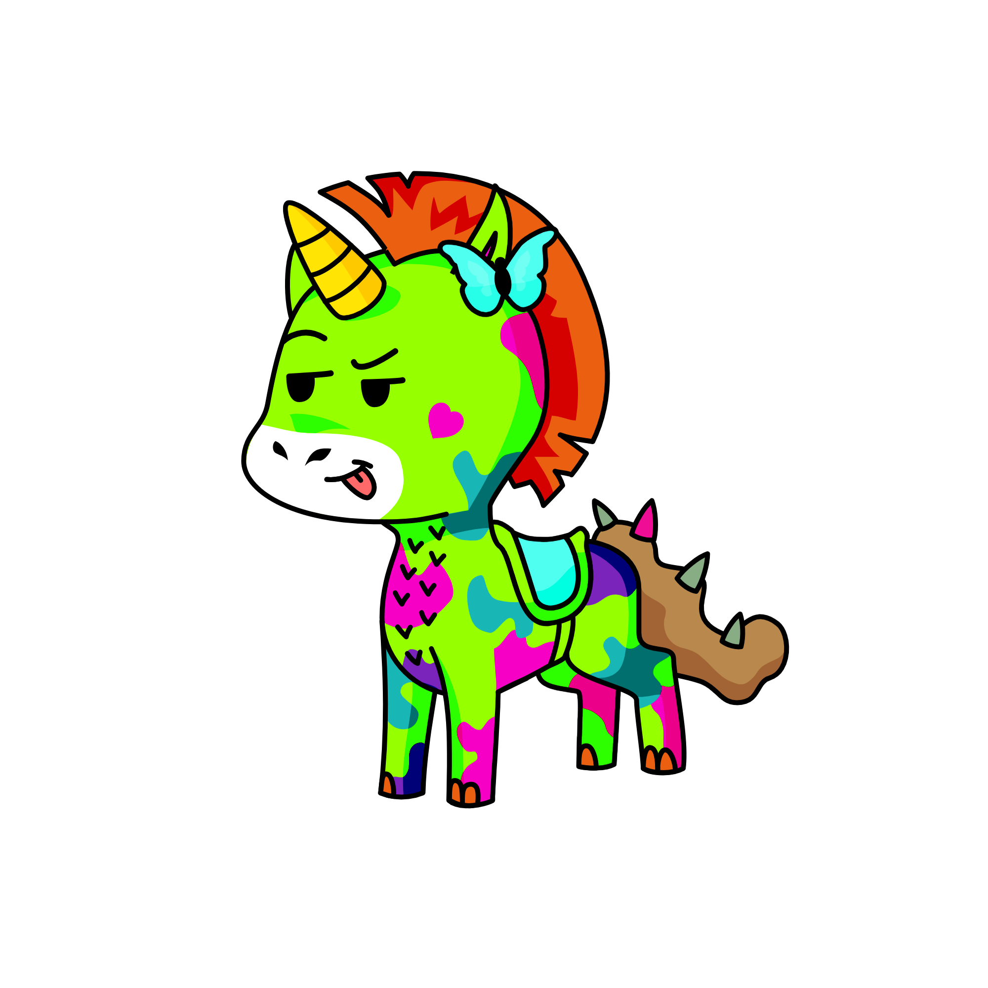 COLORFULCORNPOOPY, the unicorn