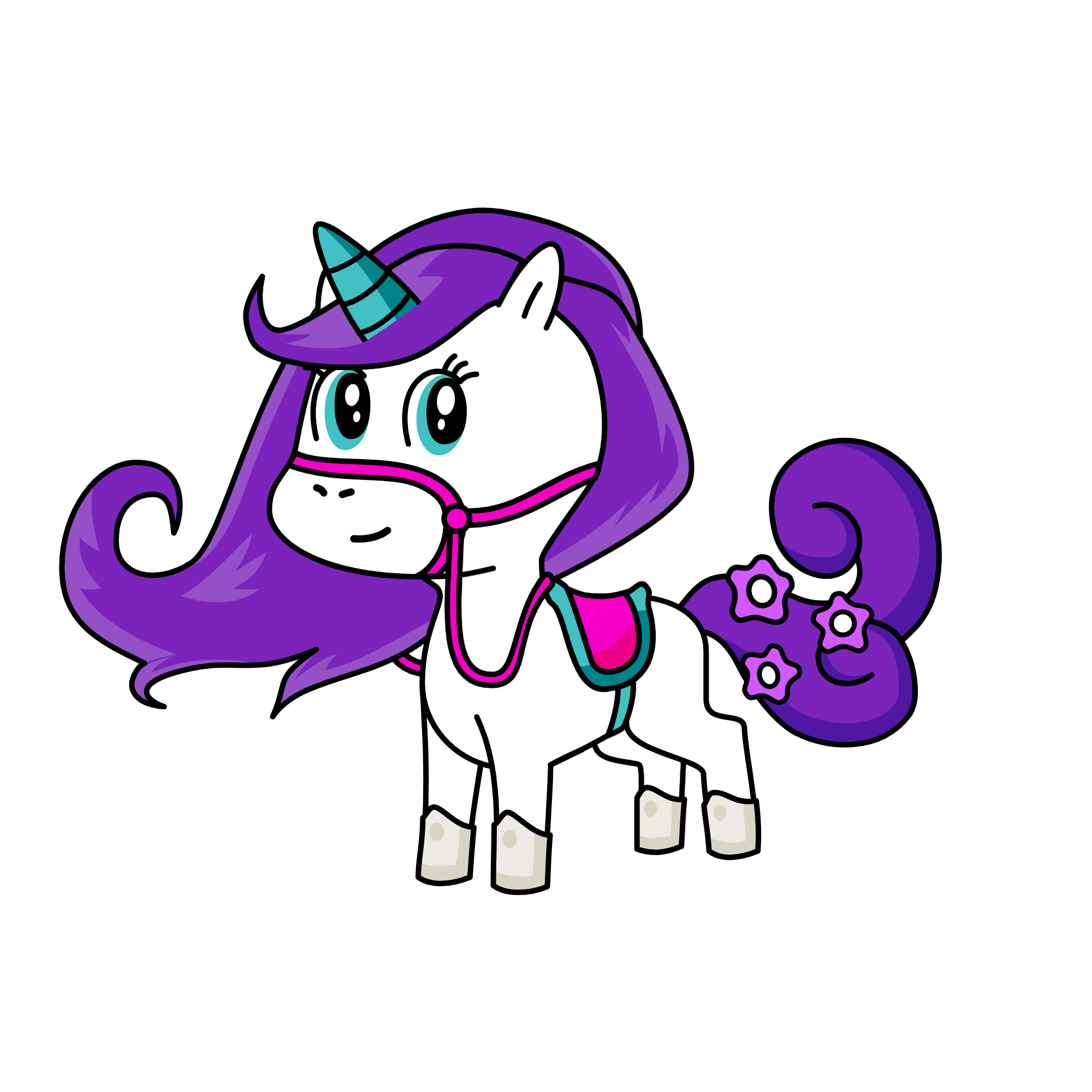 Plum Blossom, the unicorn