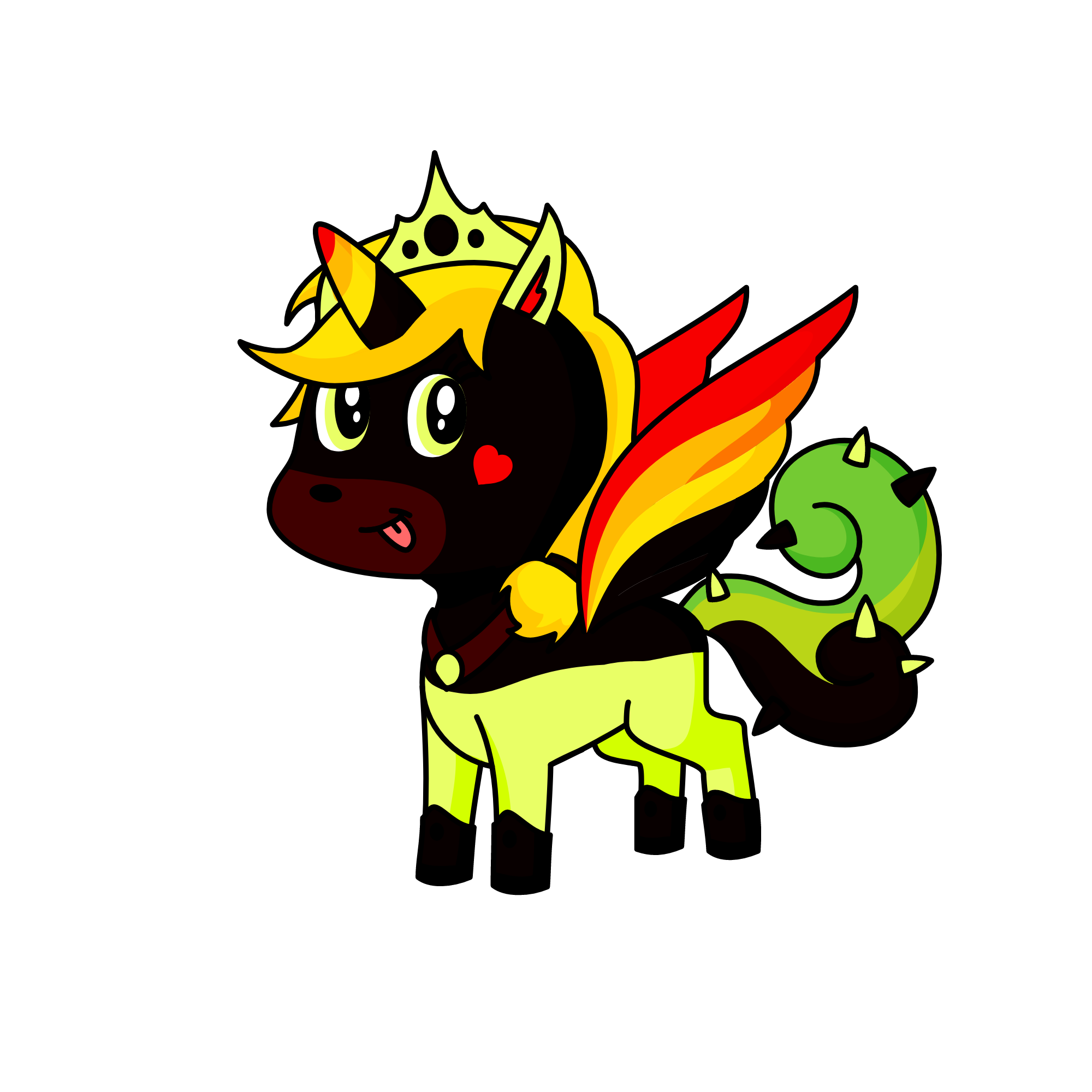 dark rainbow, the unicorn