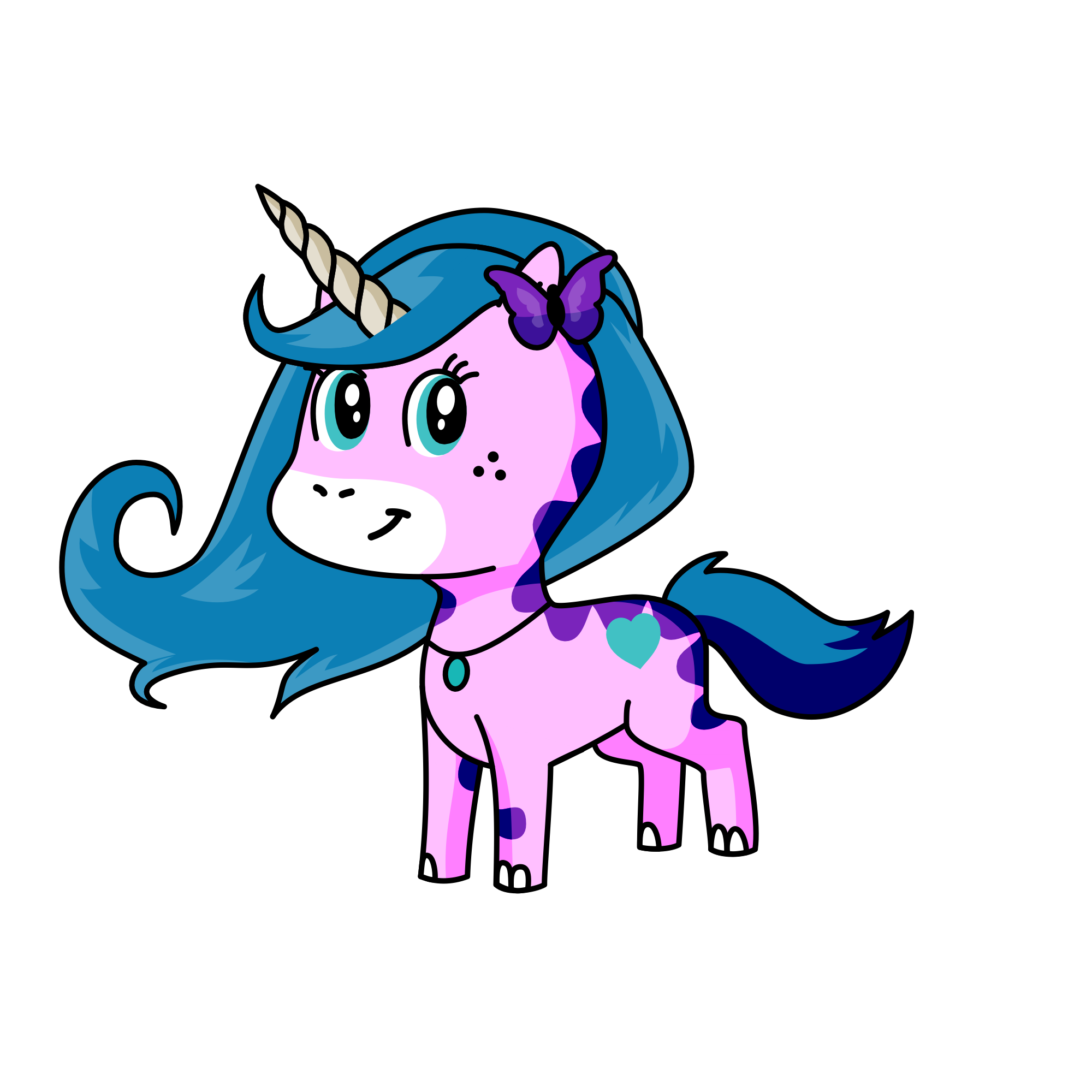 Moon beam , the unicorn