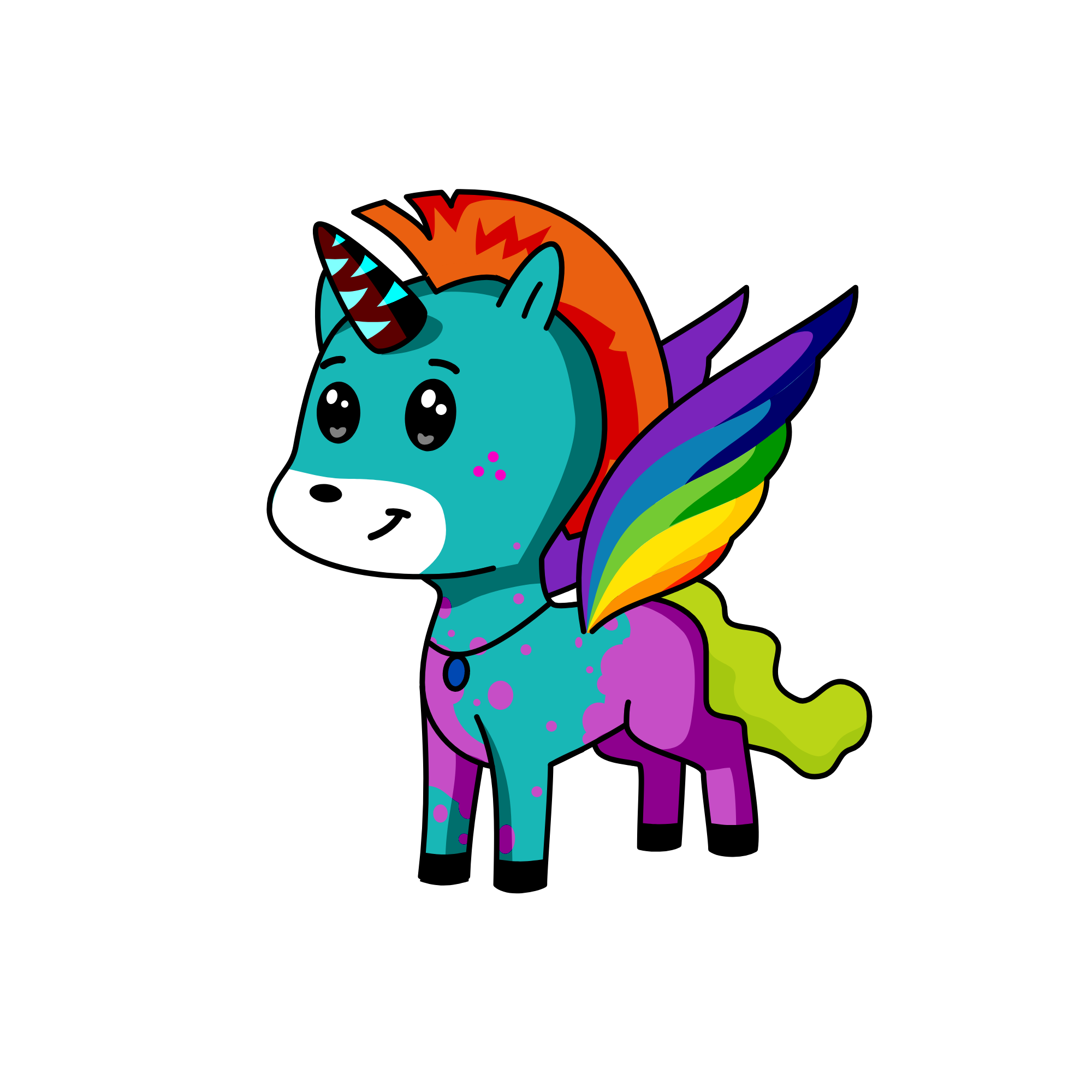 random relooked, the unicorn