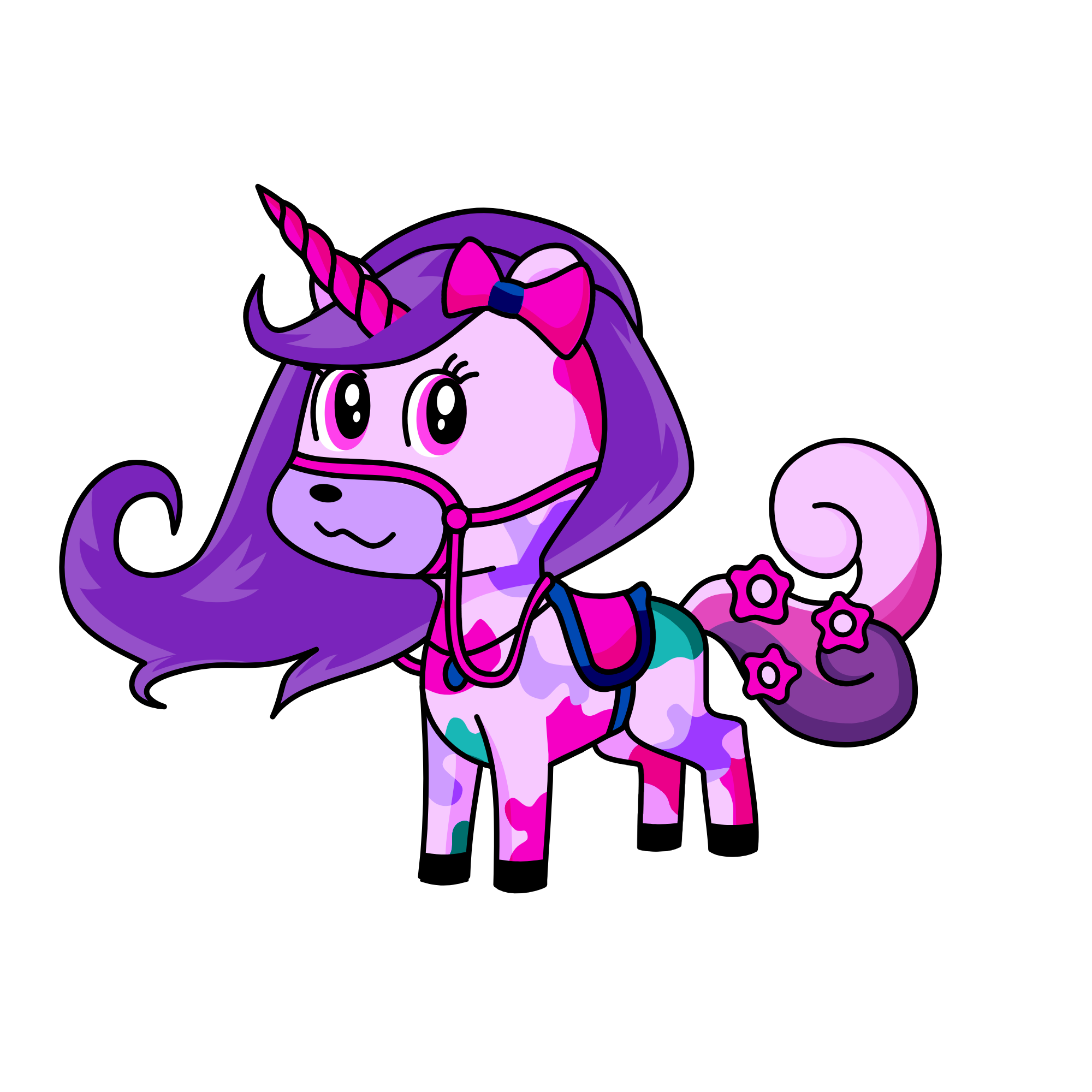 purple shadow, the unicorn