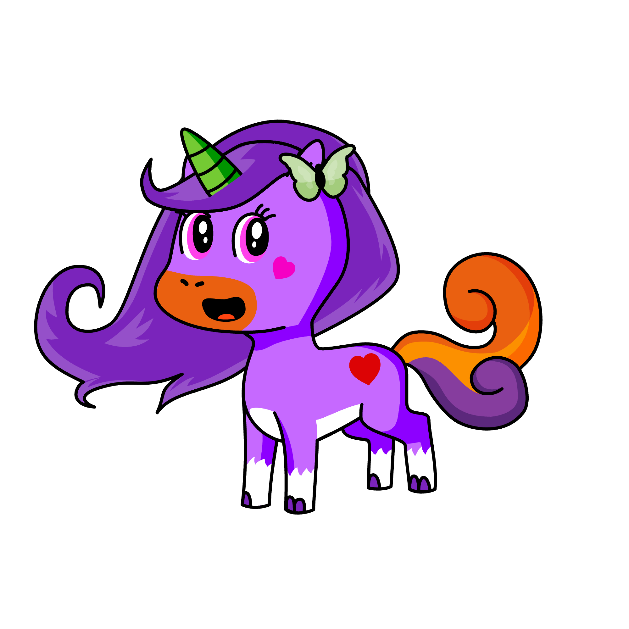 Keyya cute, the unicorn