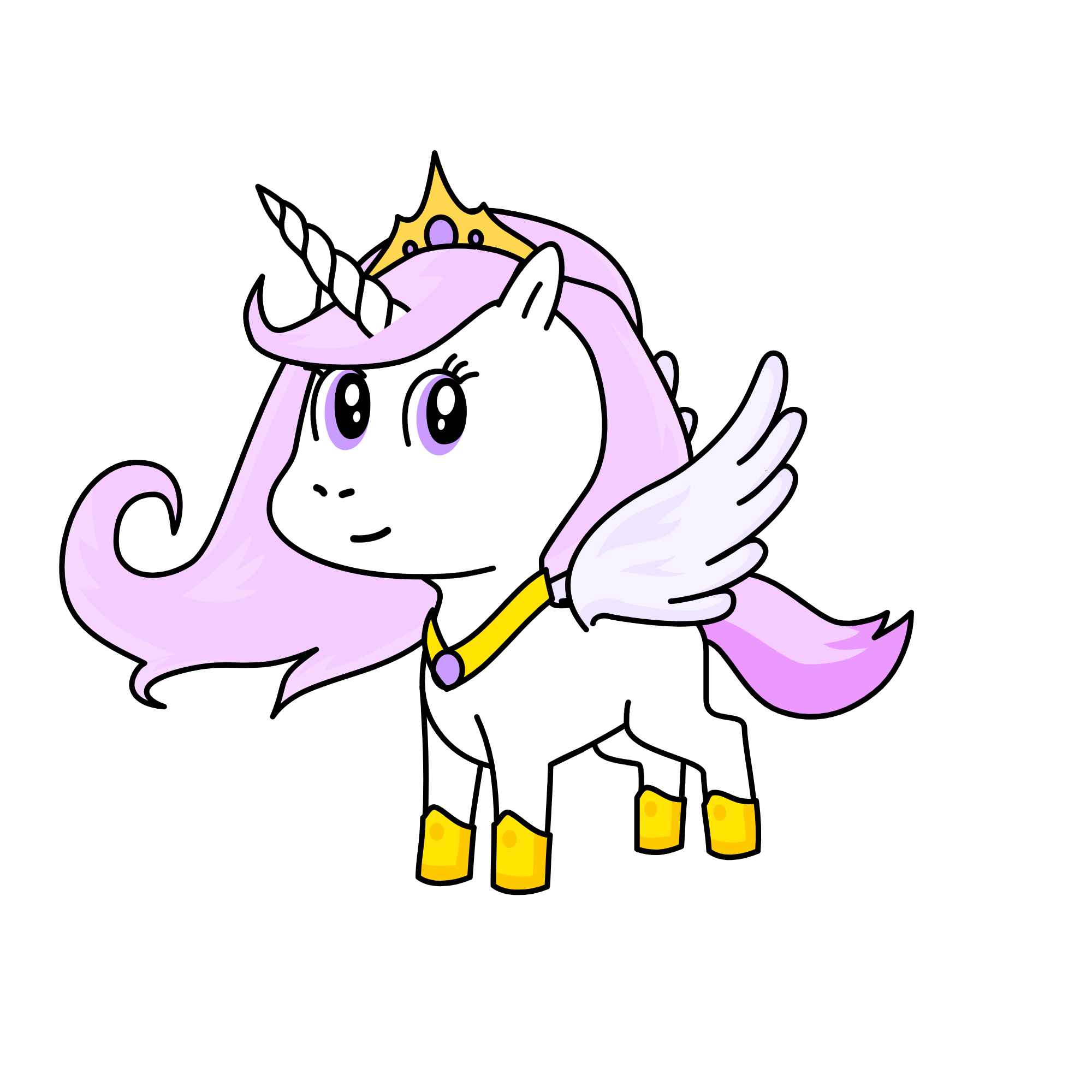 Princess cilestia, the unicorn