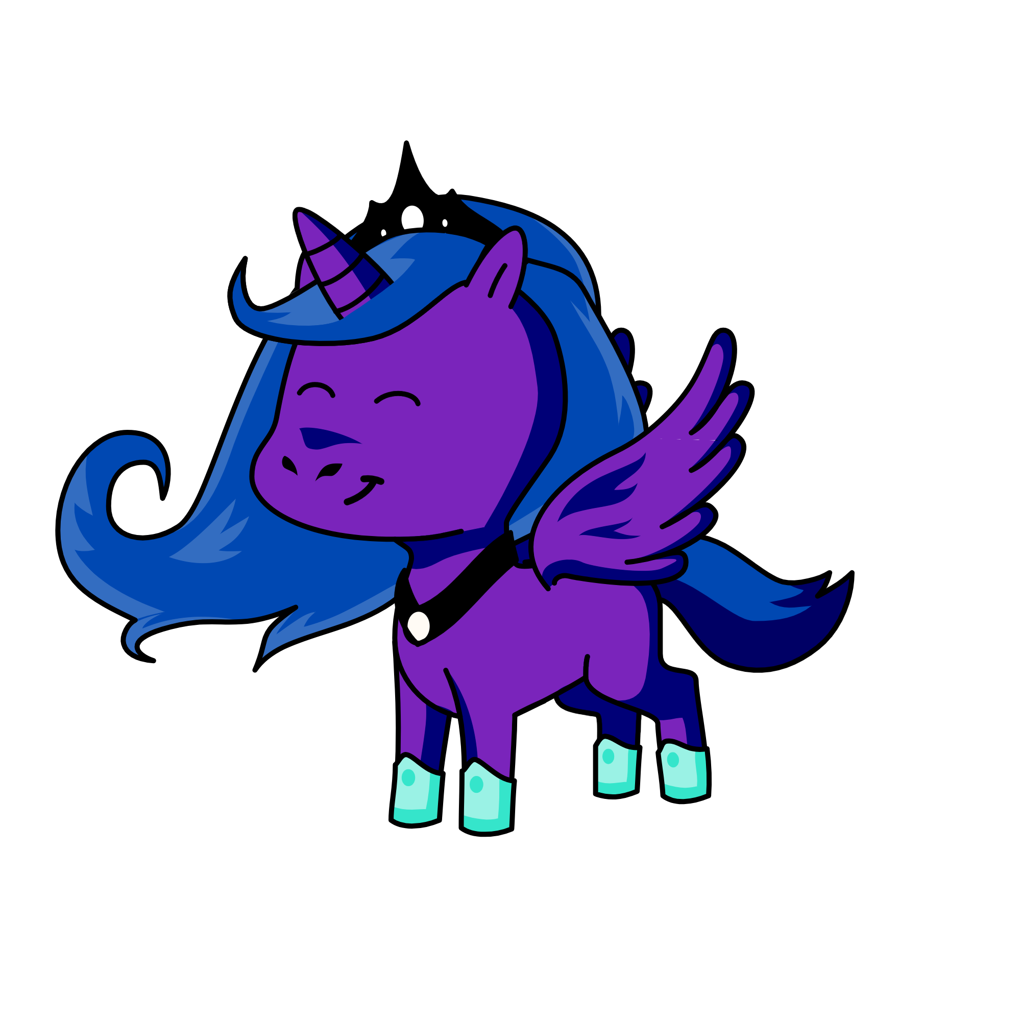 Princess Luna, the unicorn