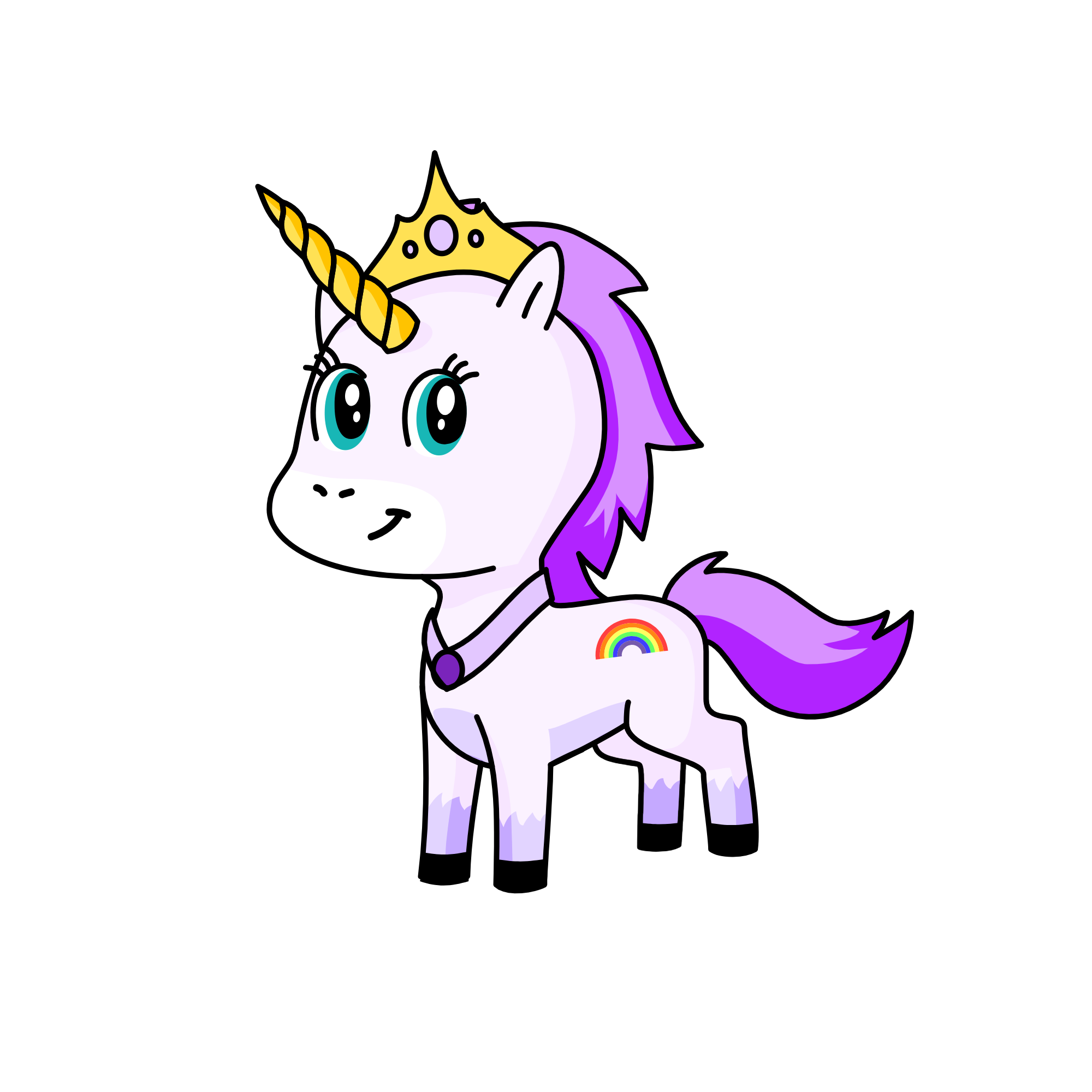 Princess Violet , the unicorn