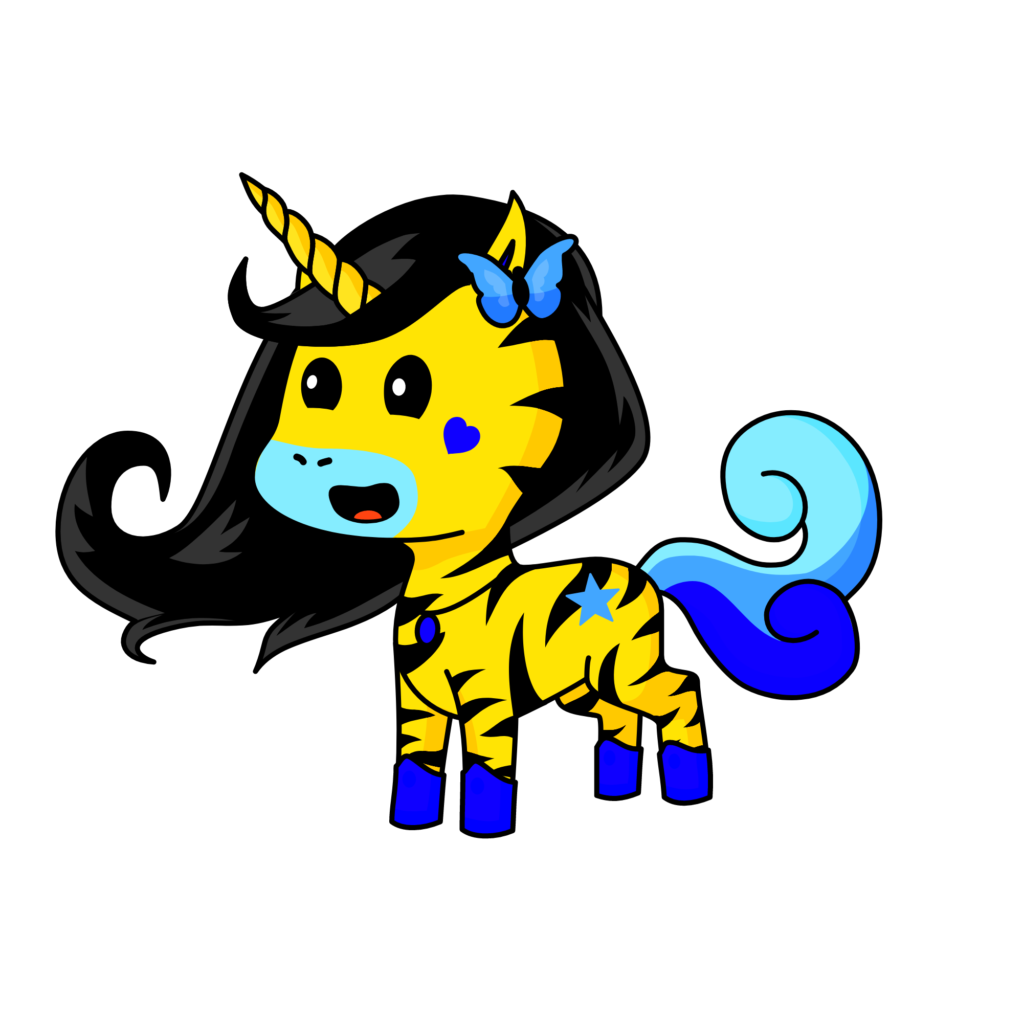 Skyra the elven unicorn, the unicorn