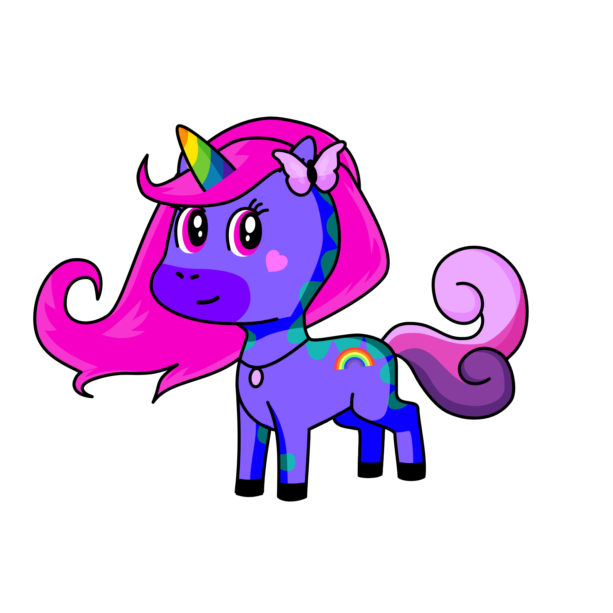 Pinky, the unicorn