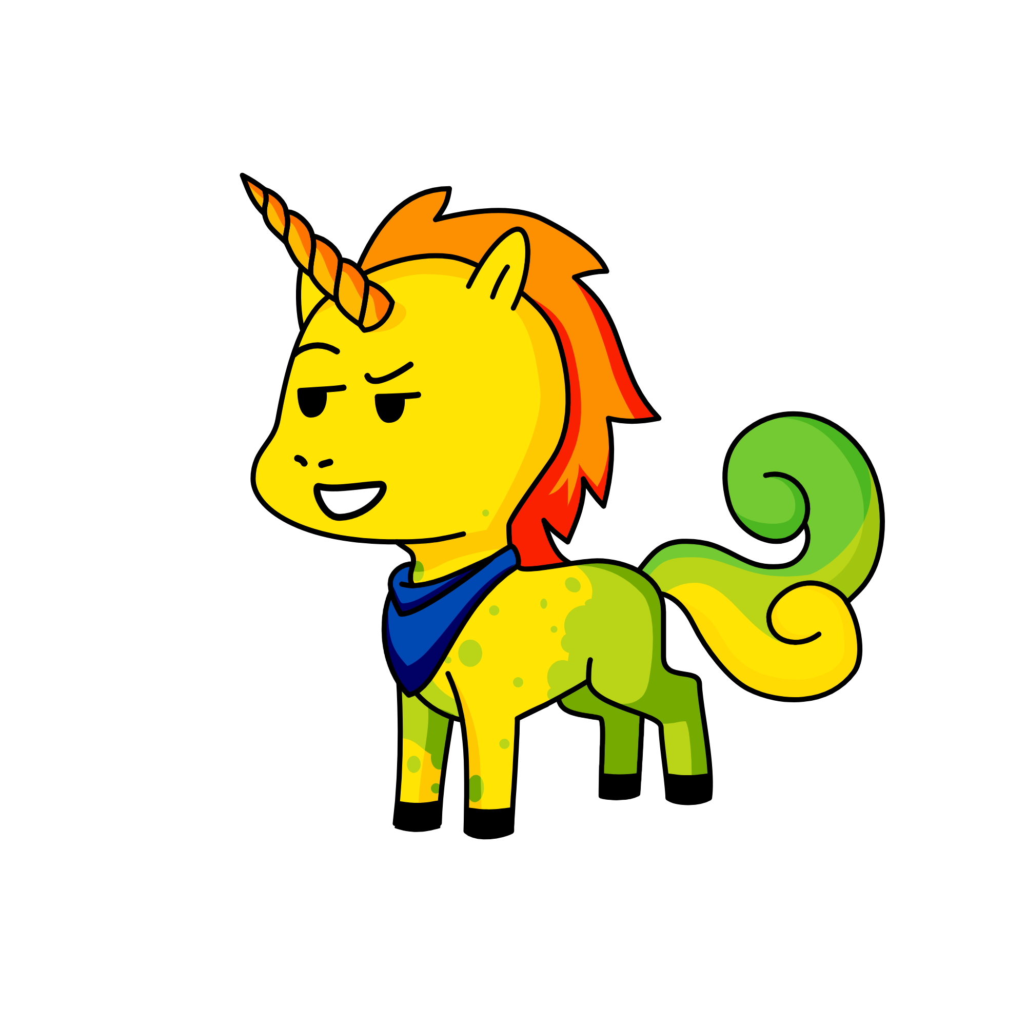 Tangerine, the unicorn