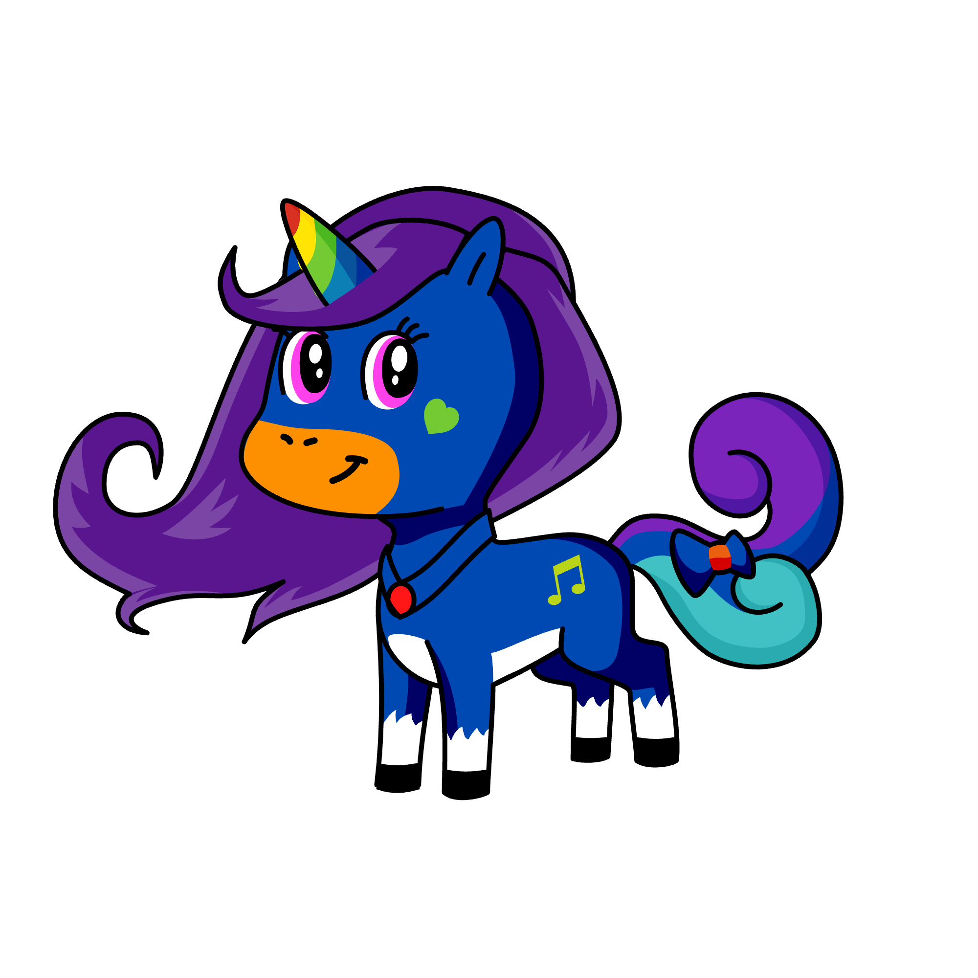Twilight rainbows, the unicorn