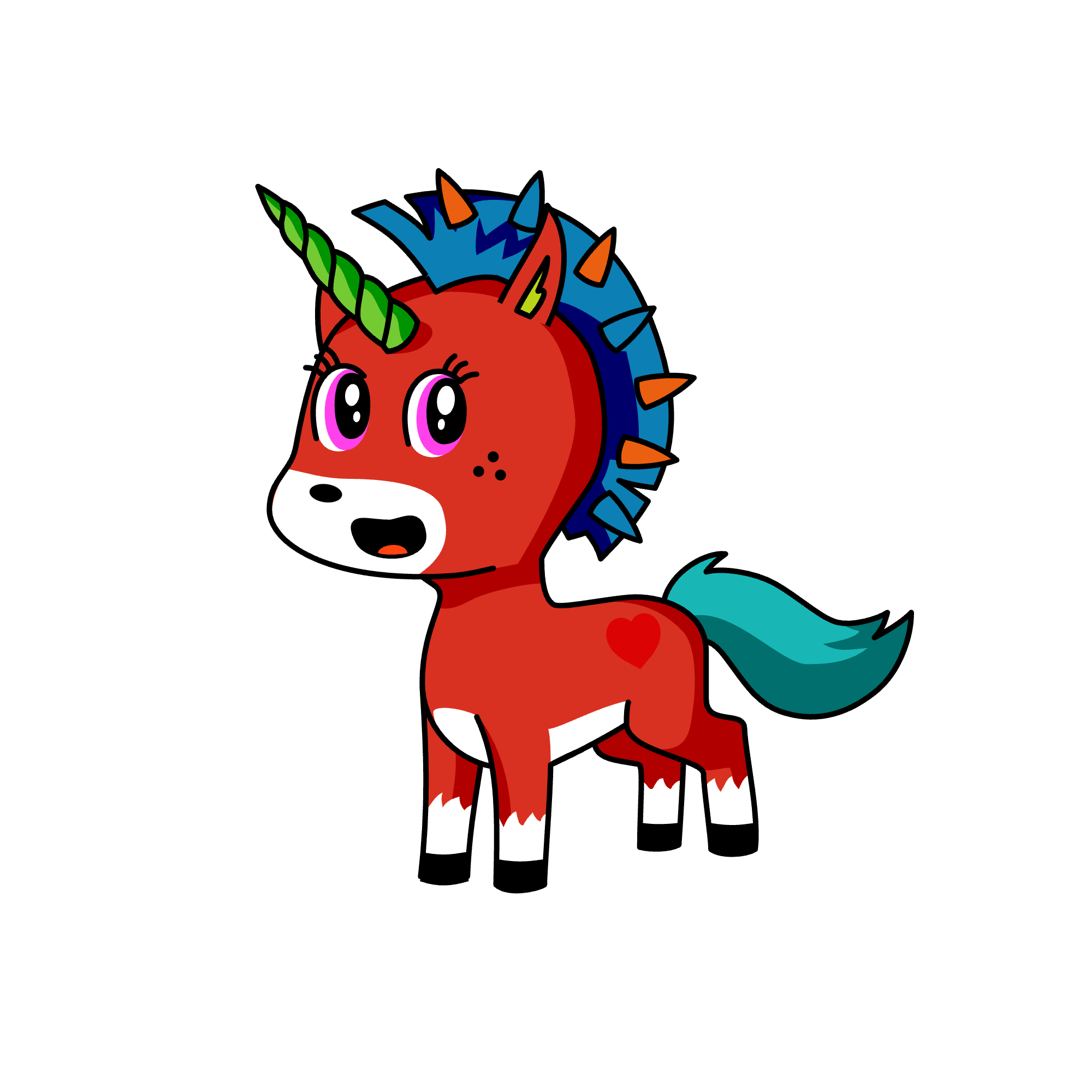 Spanky sparkles, the unicorn