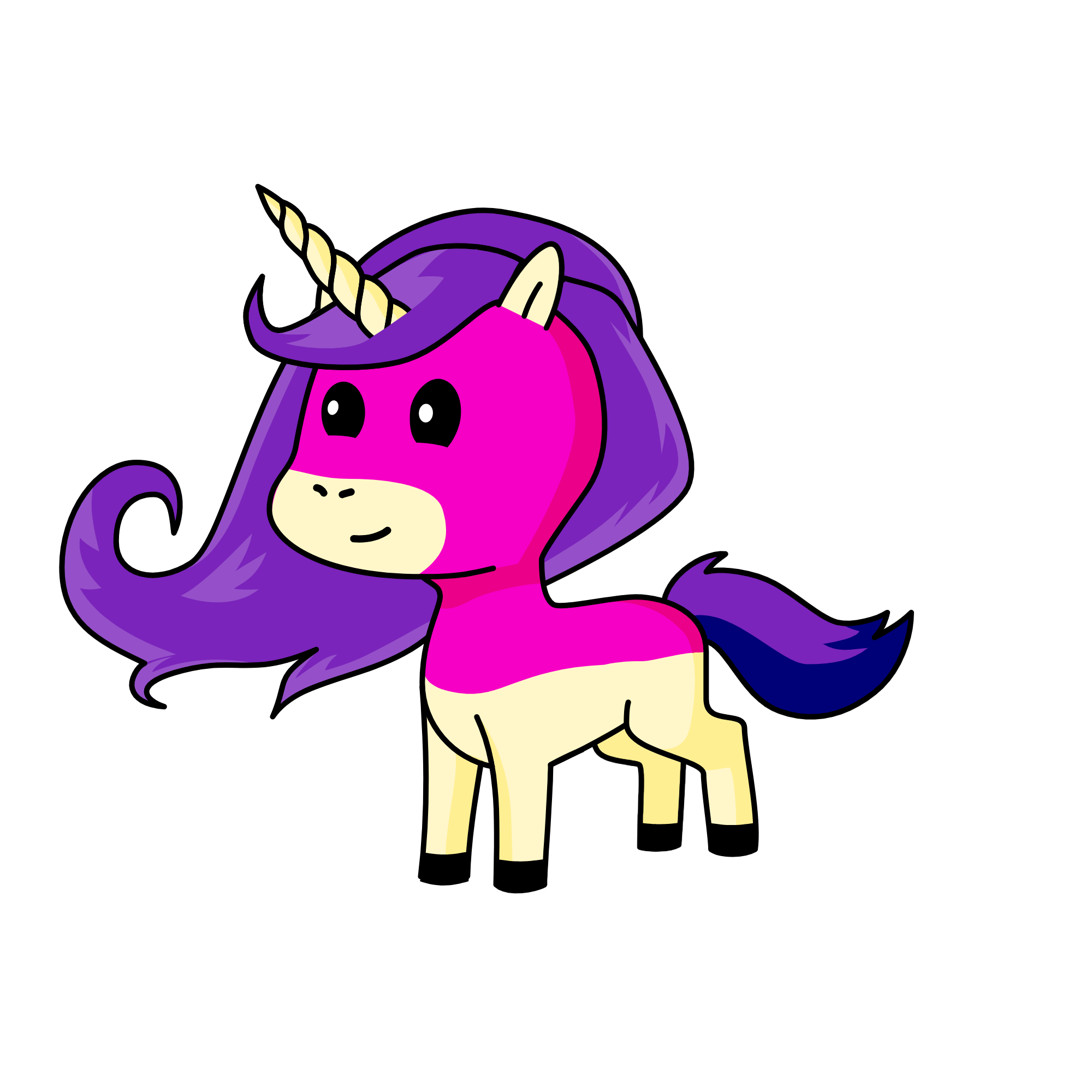 Piece of cake, the unicorn