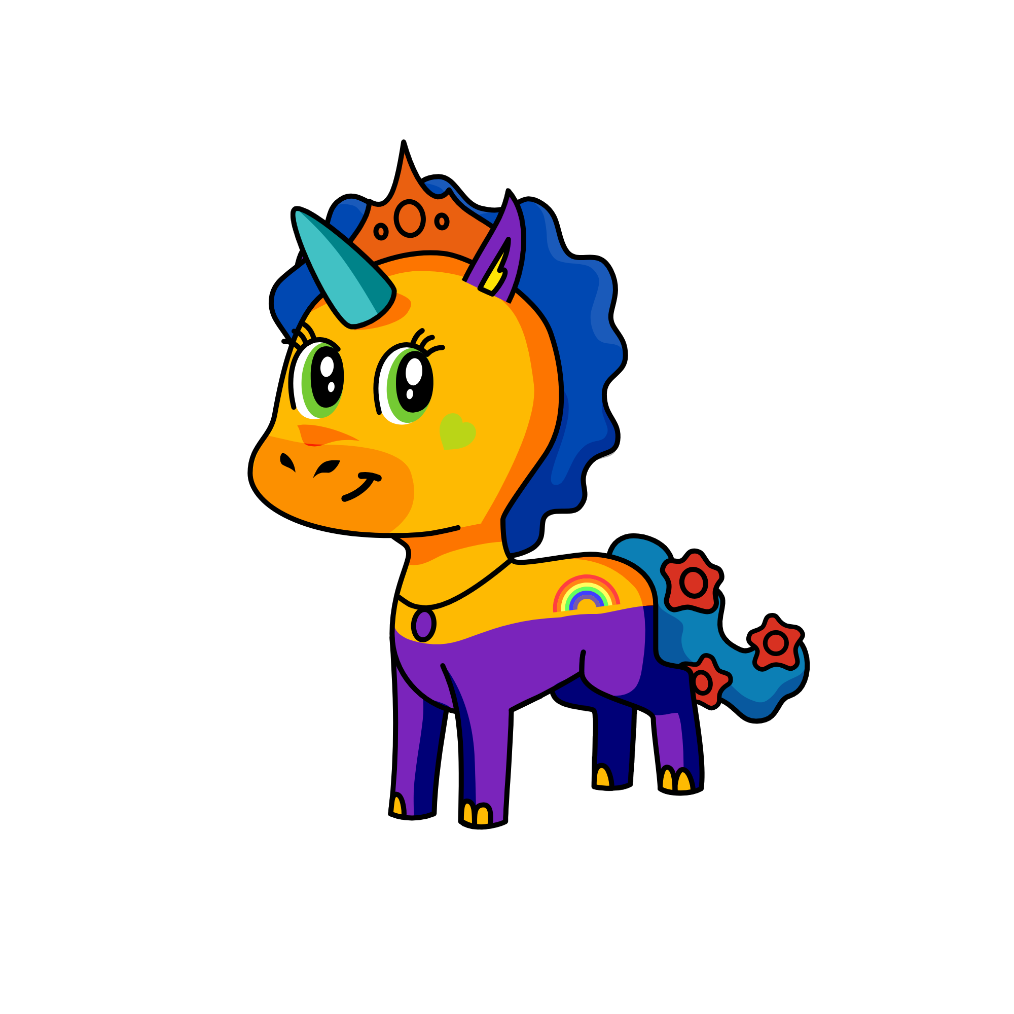 rainbow, the unicorn
