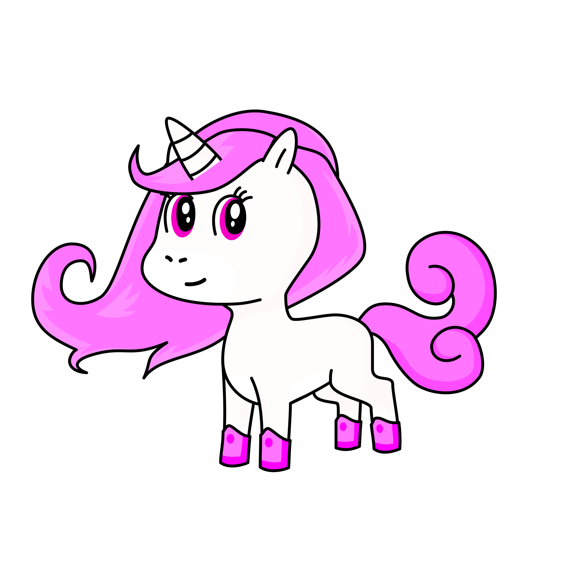 Pinky, the unicorn