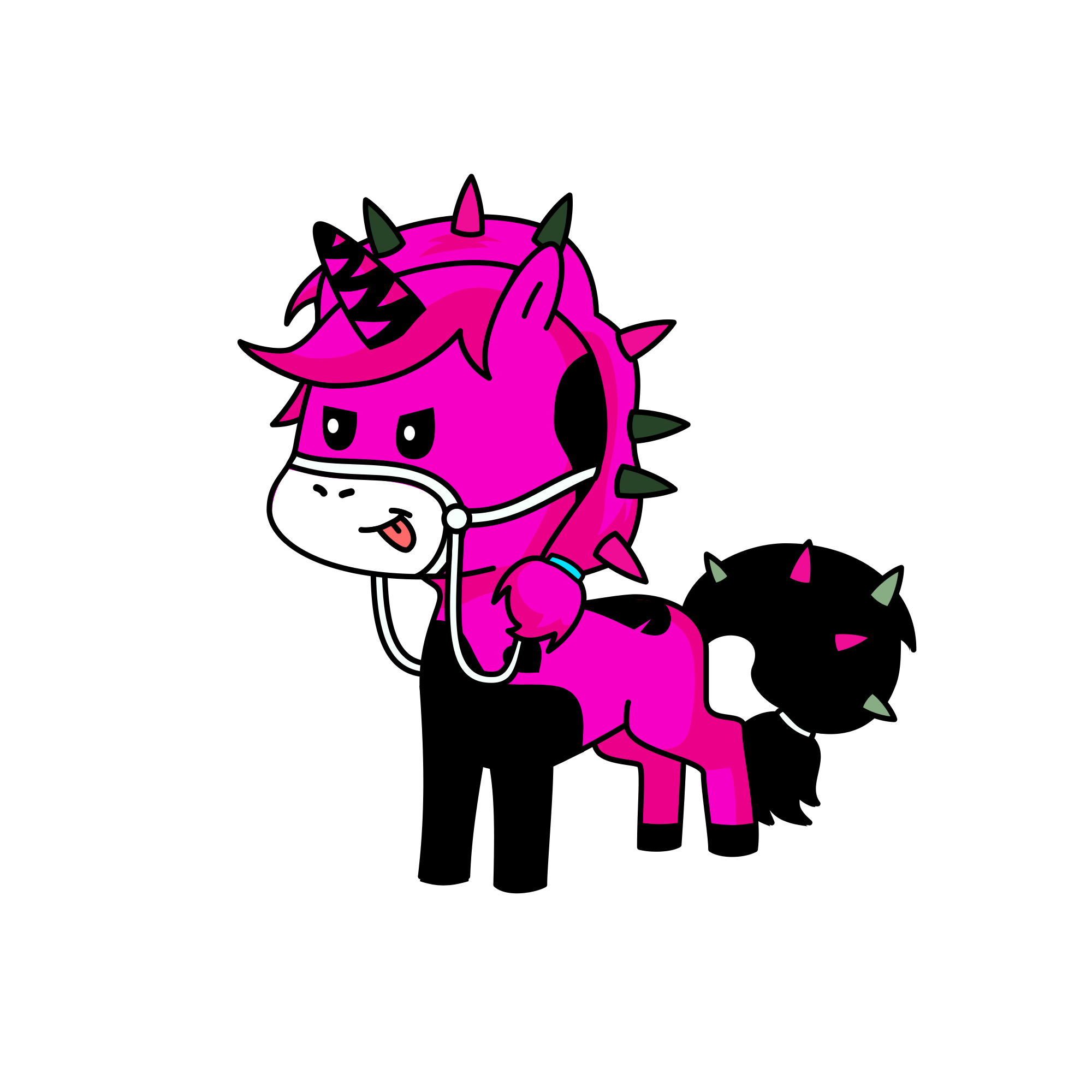 Spikey, the unicorn