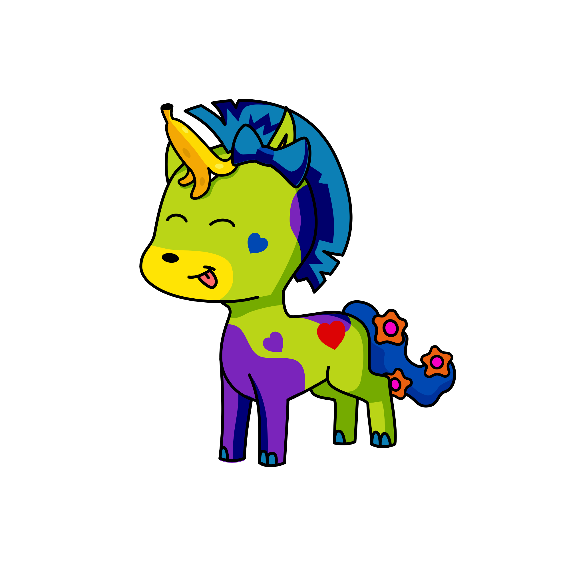 Trashy Unicorn, the unicorn