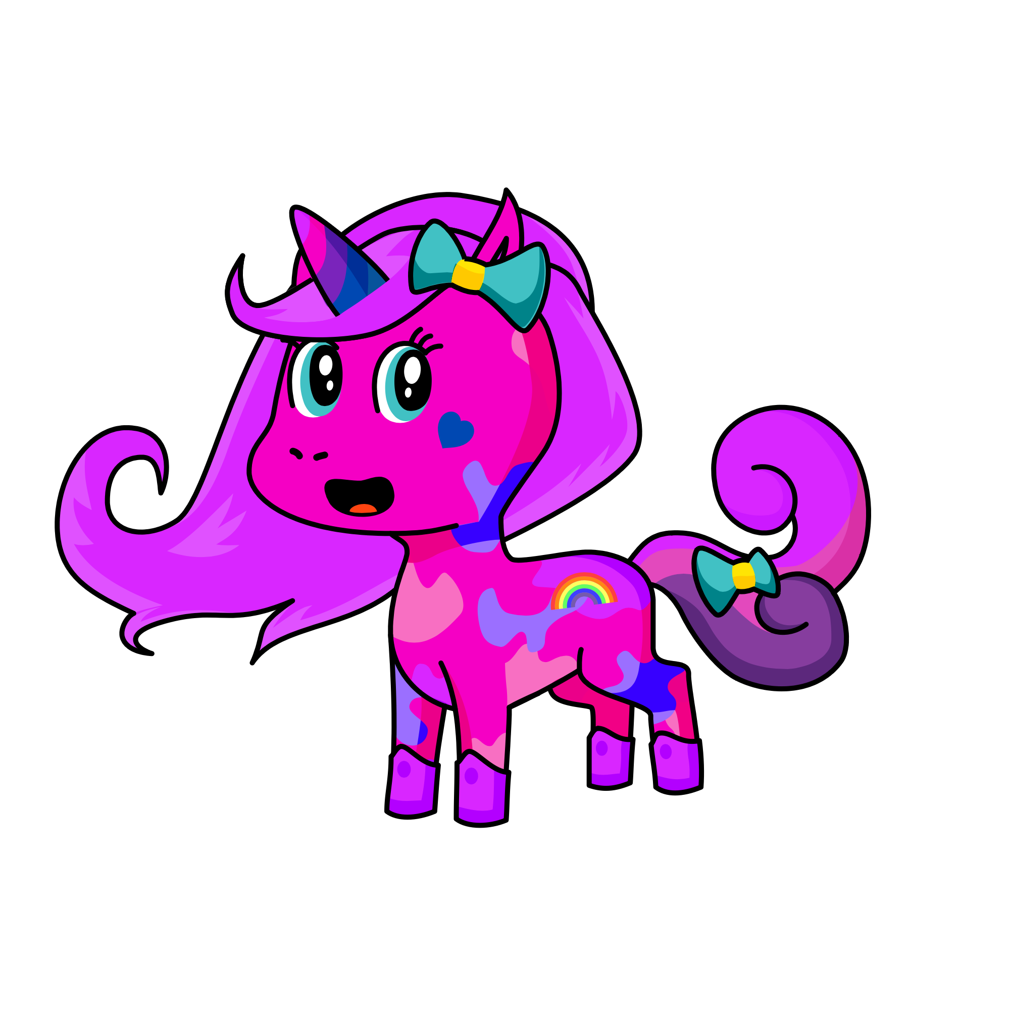 Snow flake , the unicorn