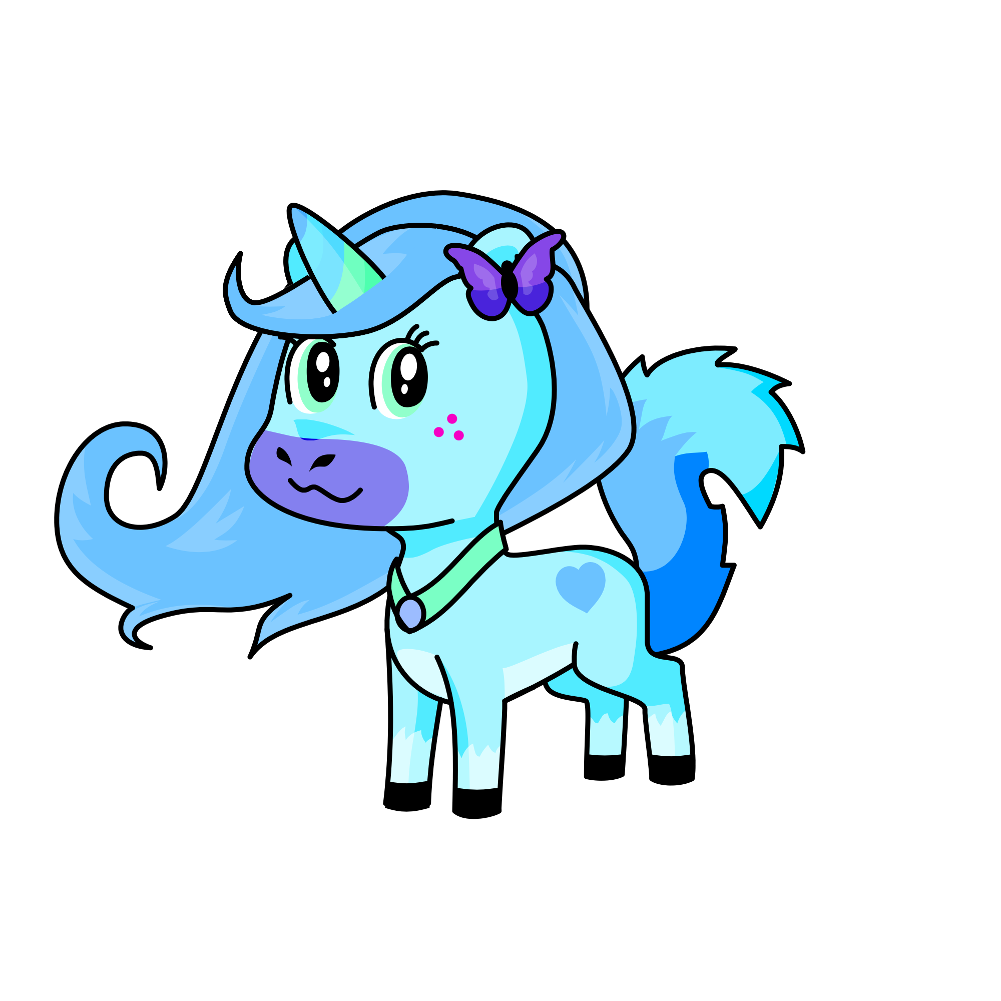 Ice Unicorn , the unicorn