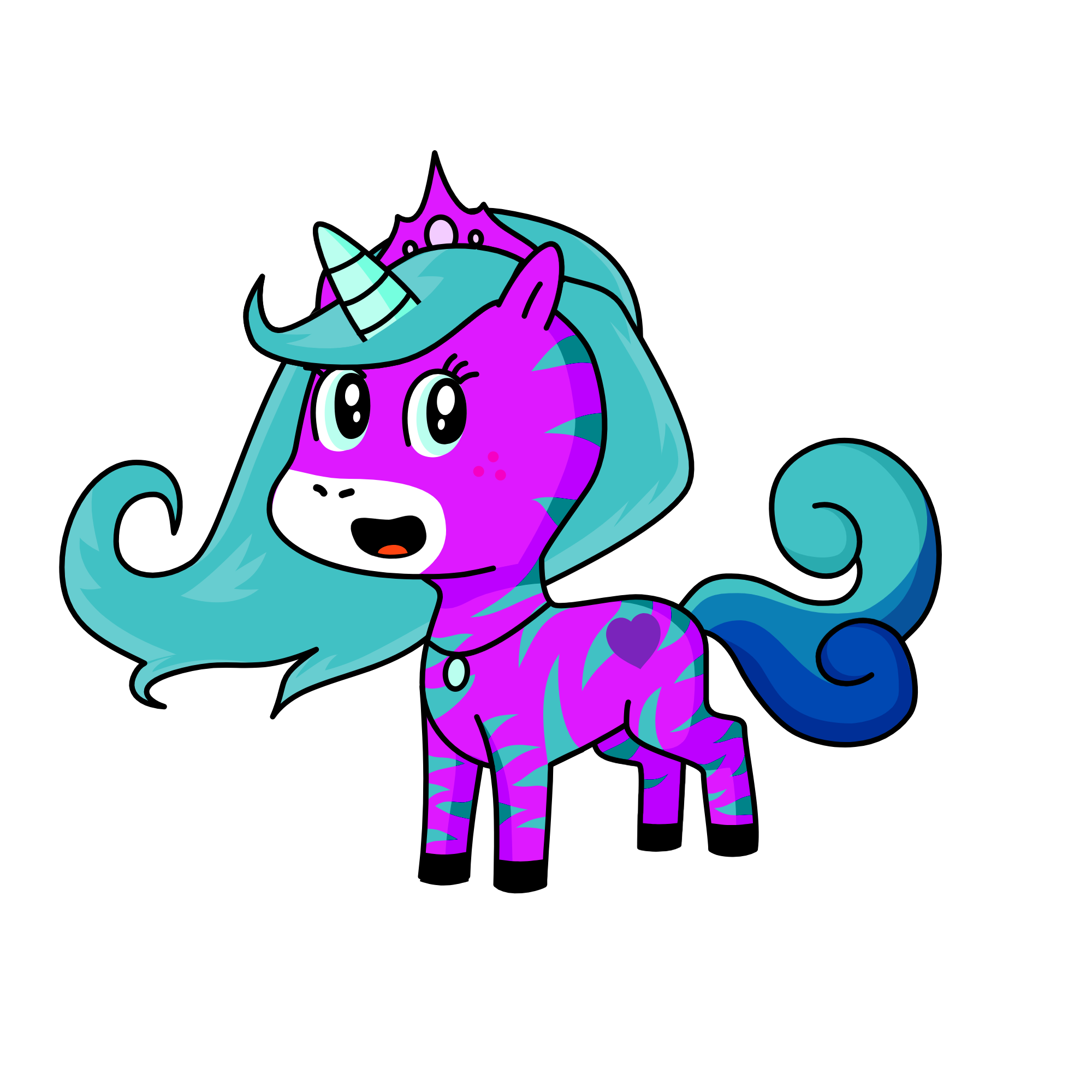 Prinsess Cupcake, the unicorn