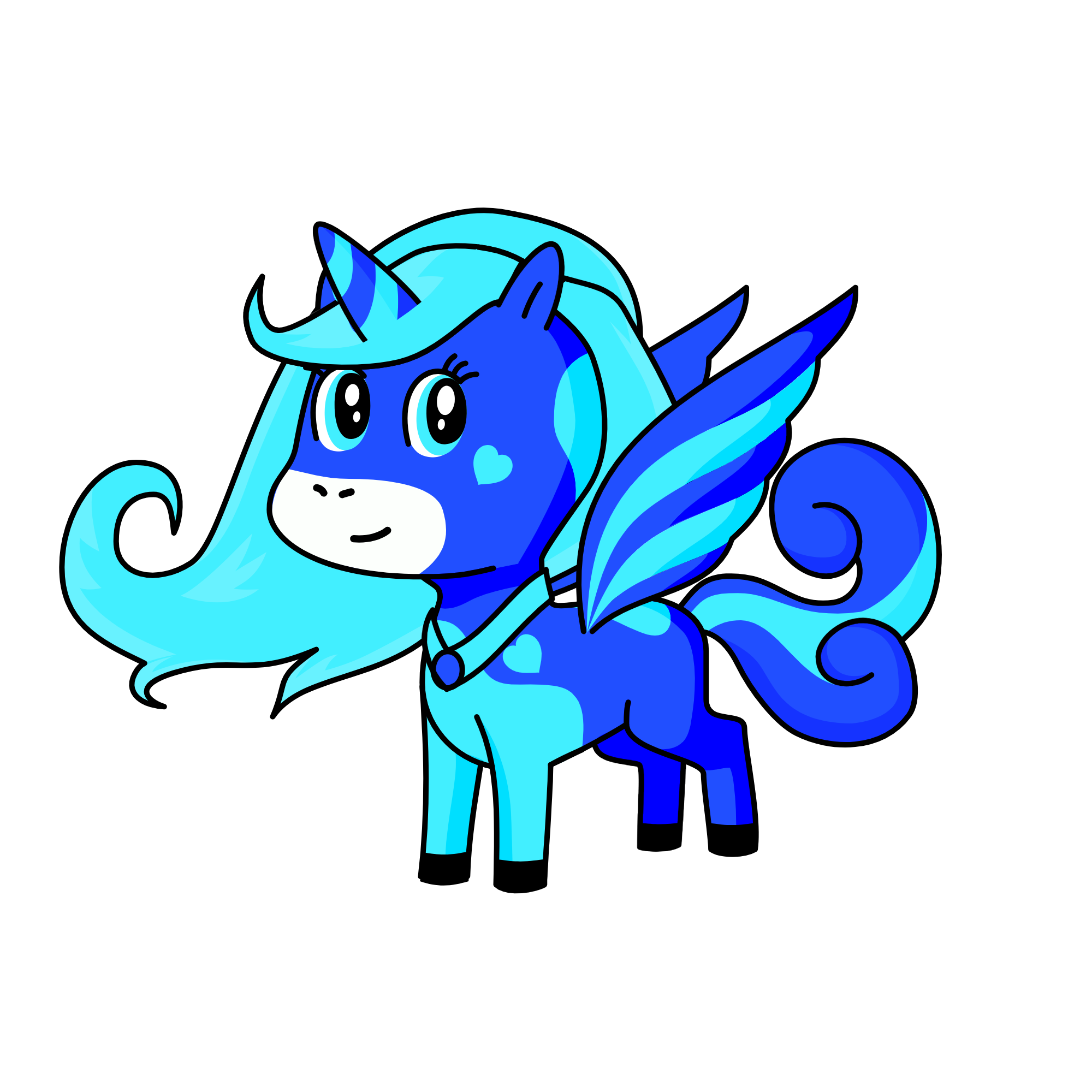 snowy, the unicorn
