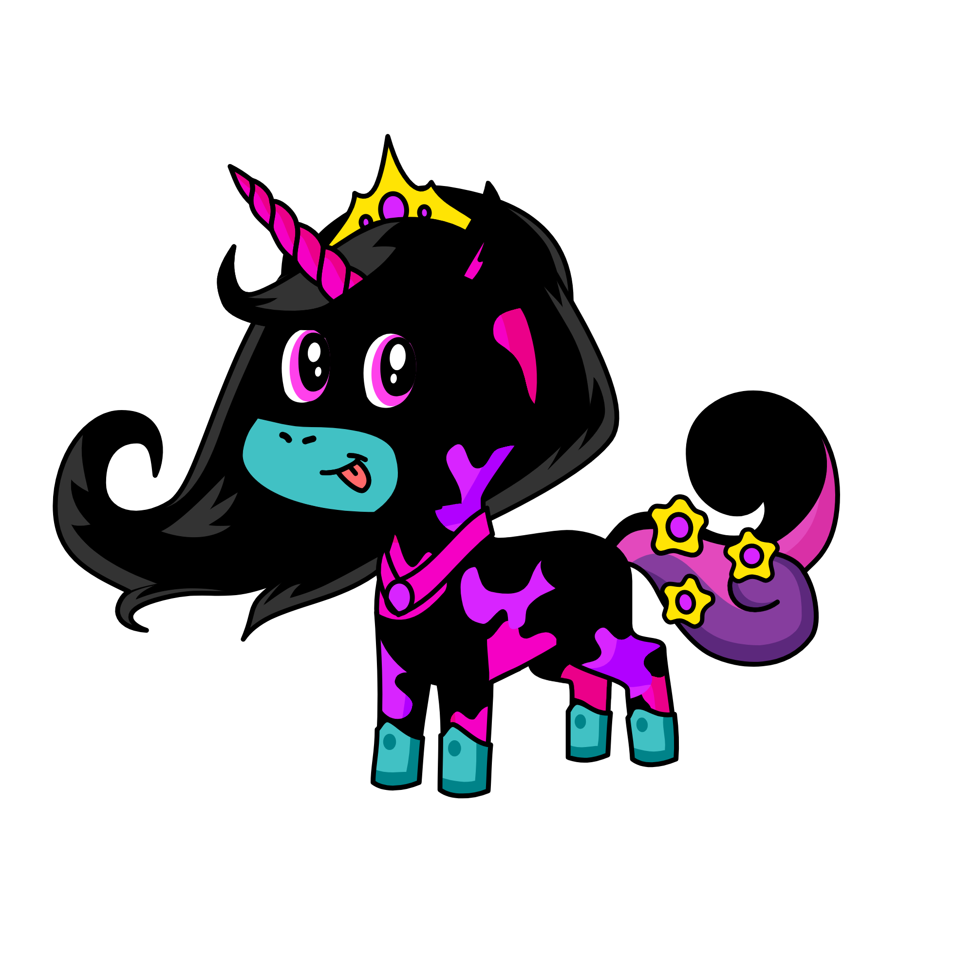 cute, the unicorn