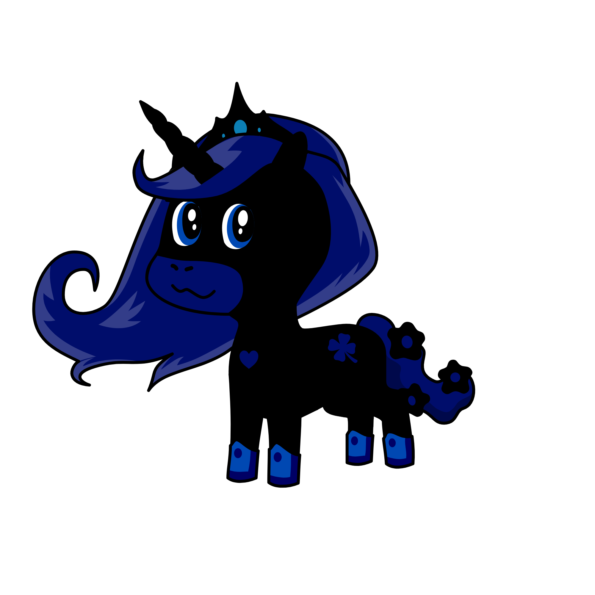 moonlight, the unicorn