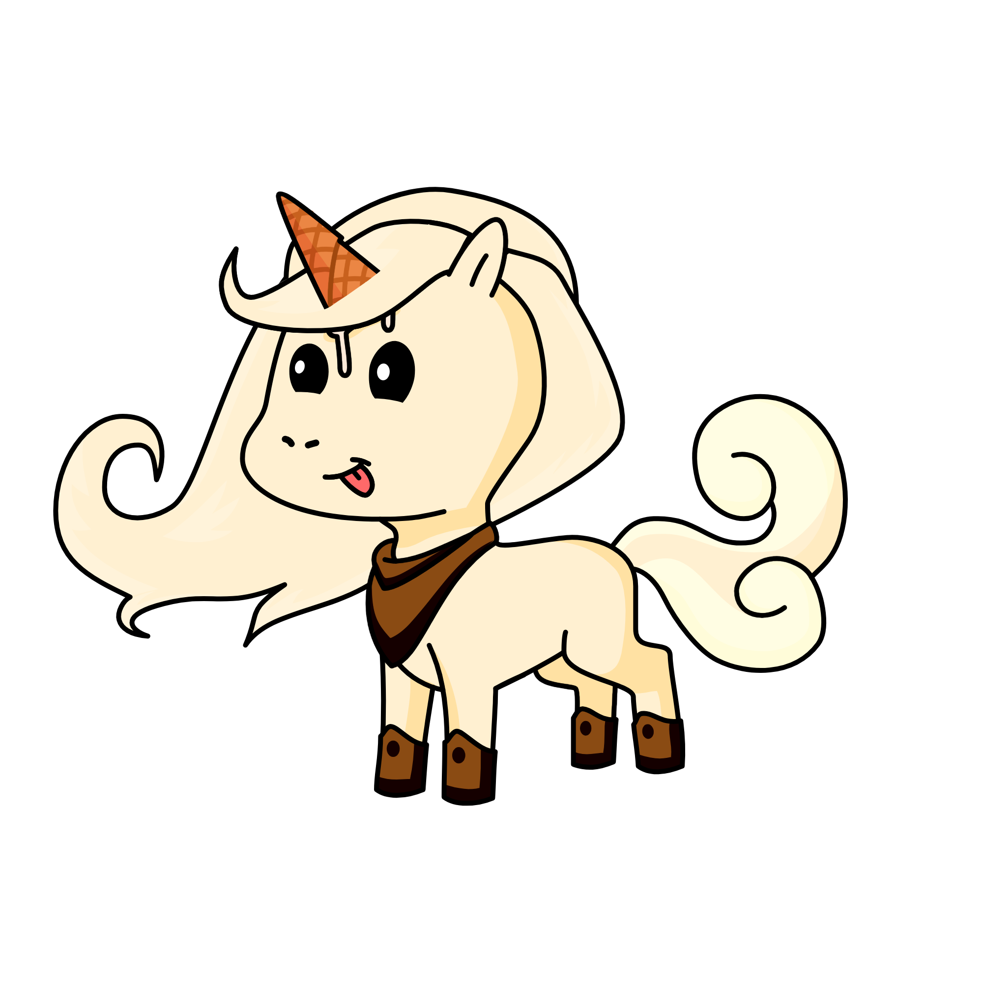 Buttercream, the unicorn