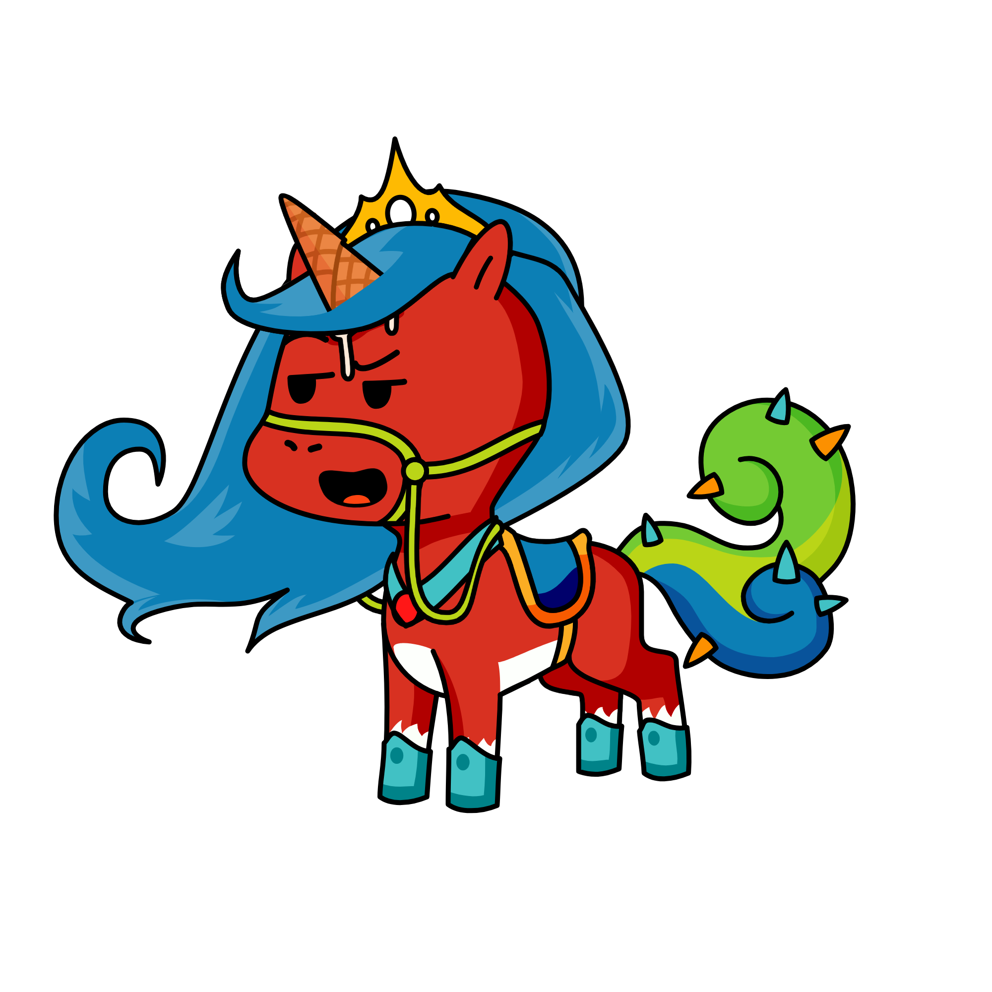 Rainbow, the unicorn