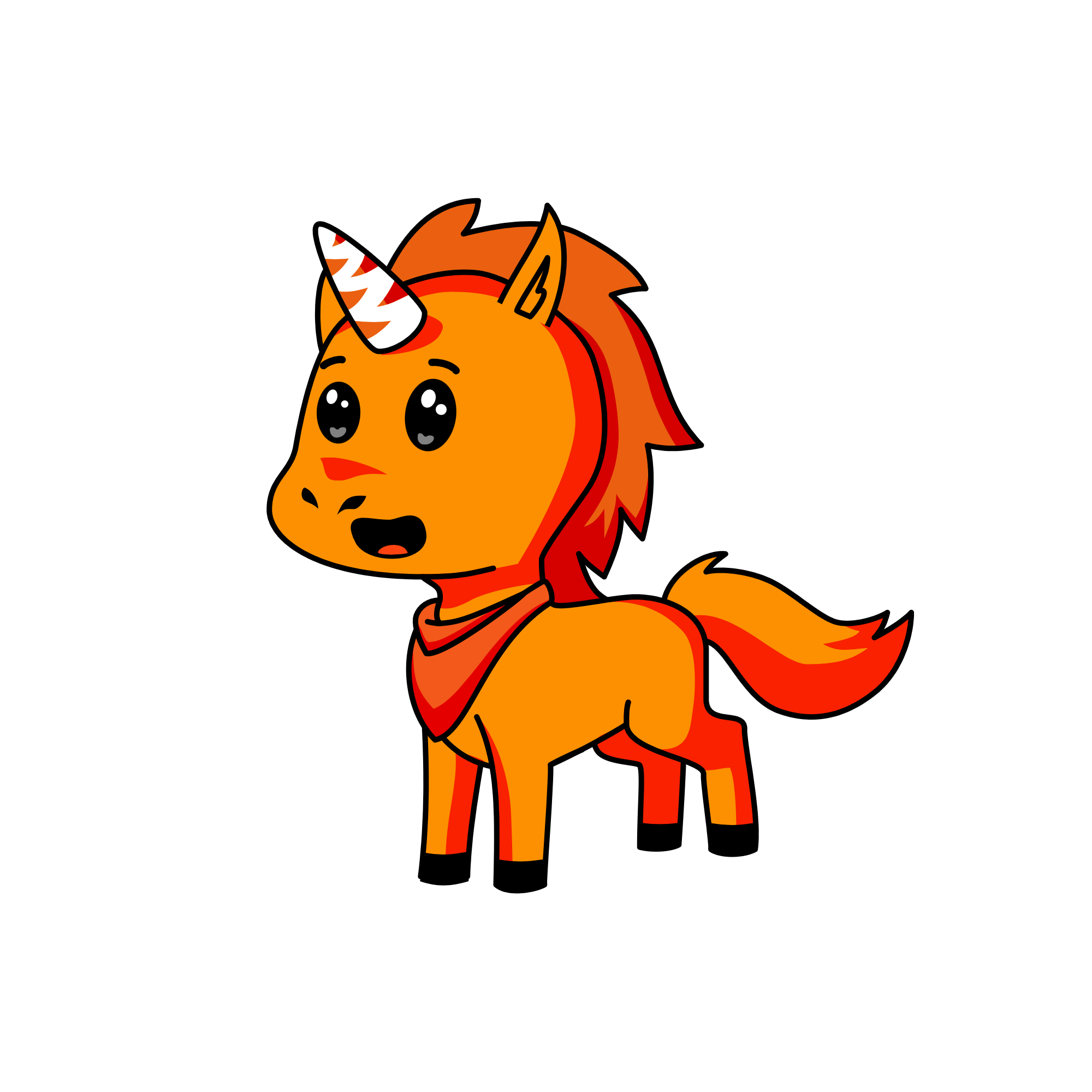 Oringing, the unicorn