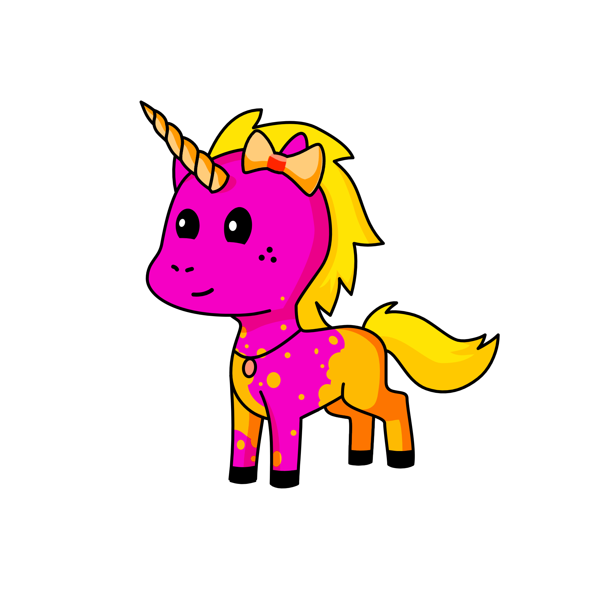 sunset, the unicorn