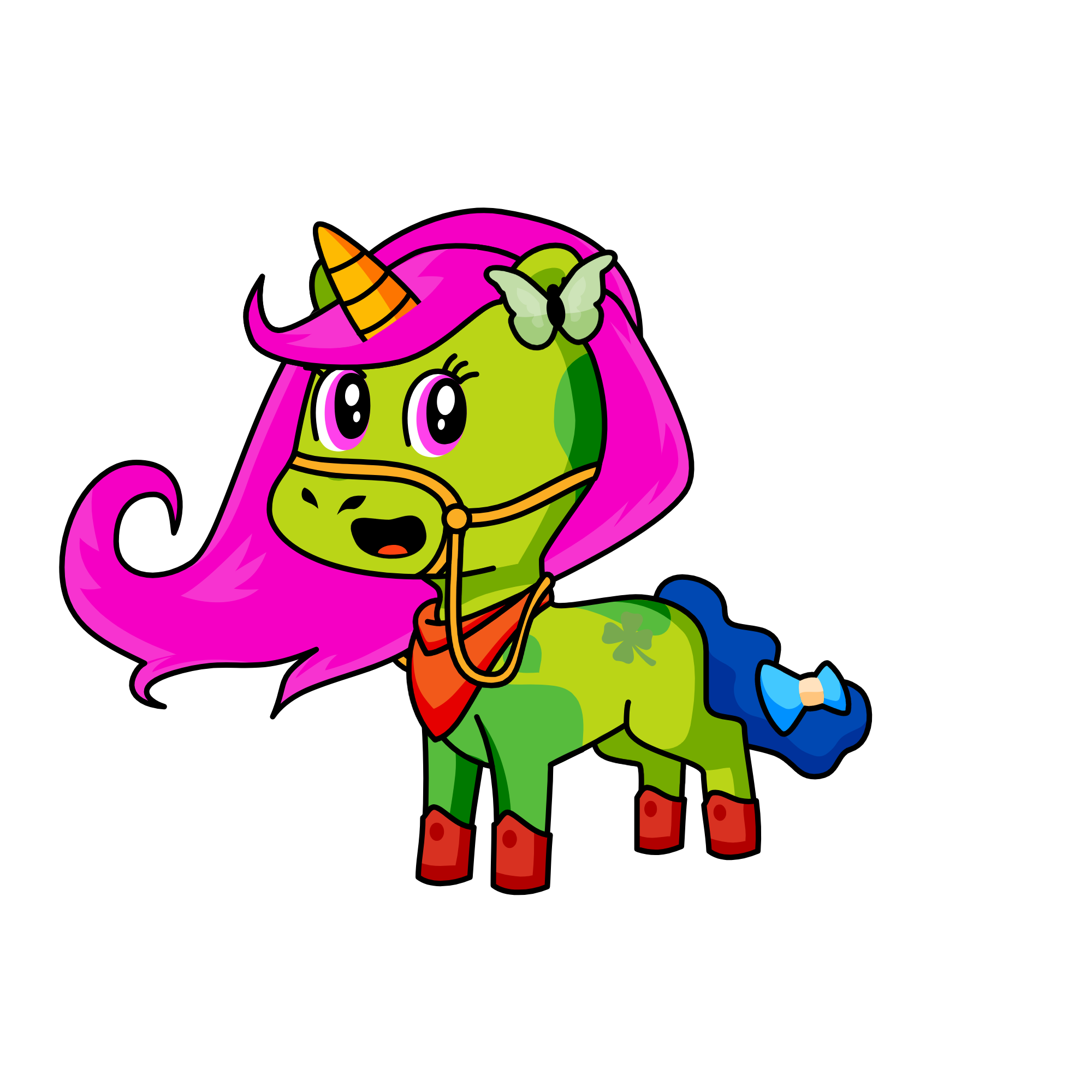 poopy slime , the unicorn