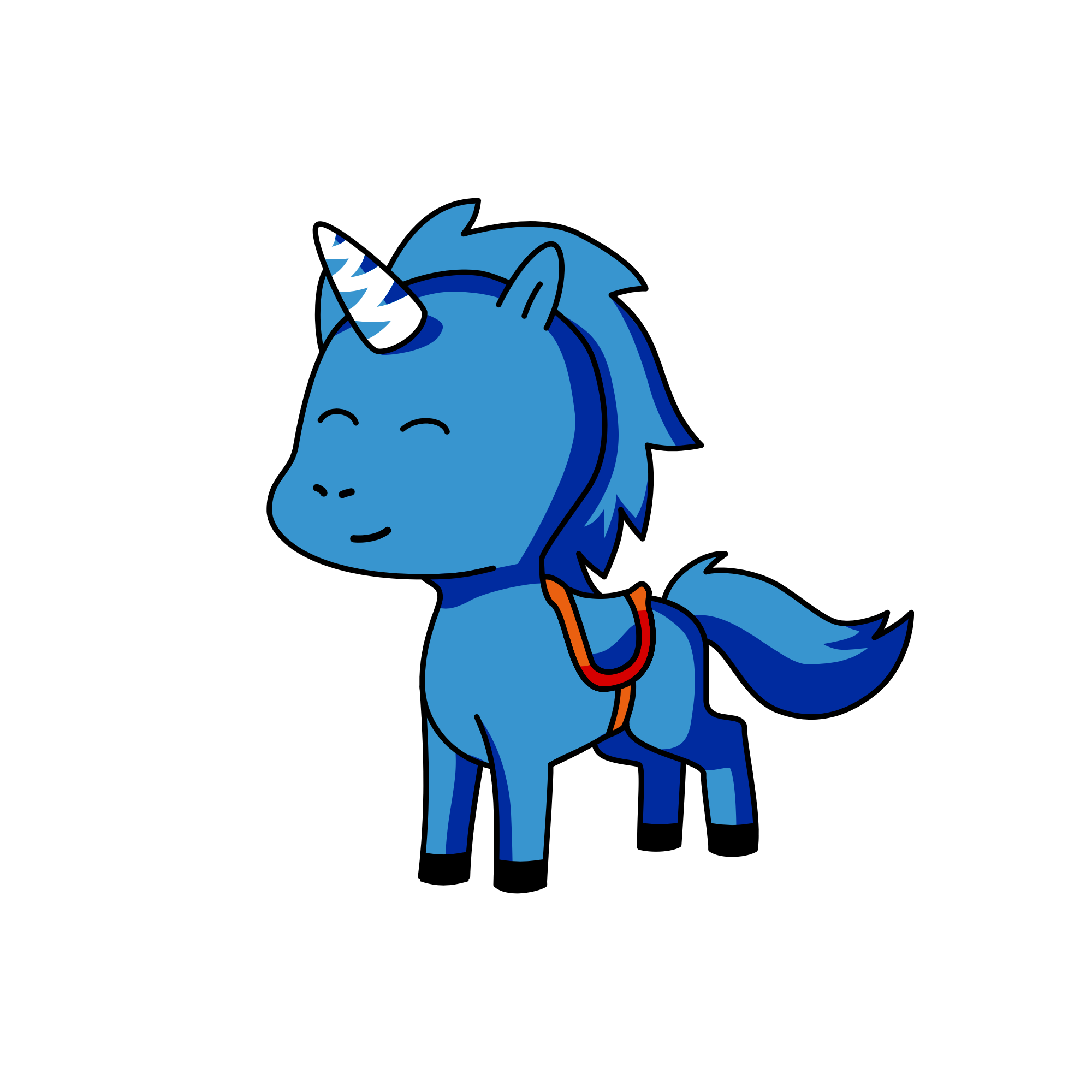 Greeny, the unicorn