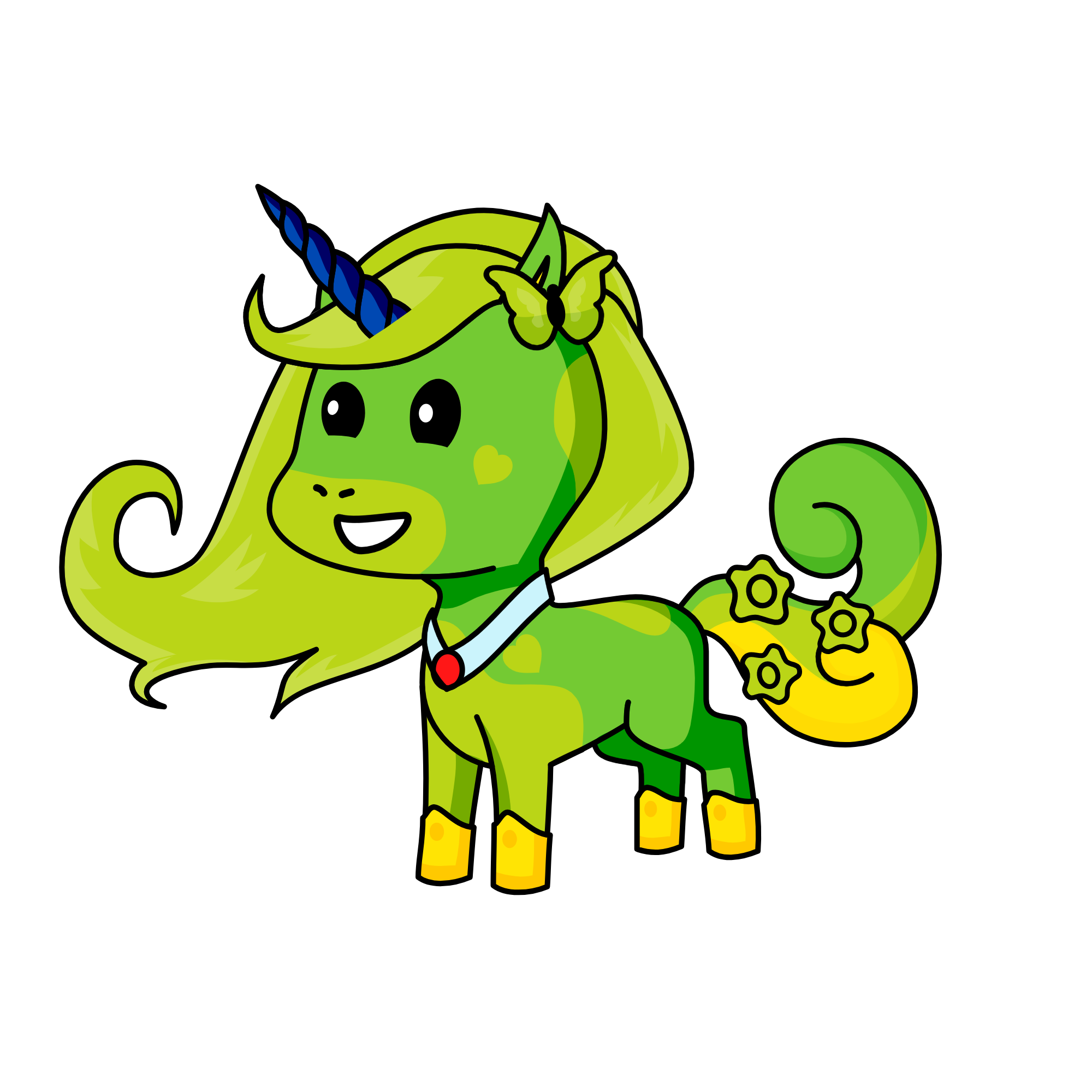 cute, the unicorn