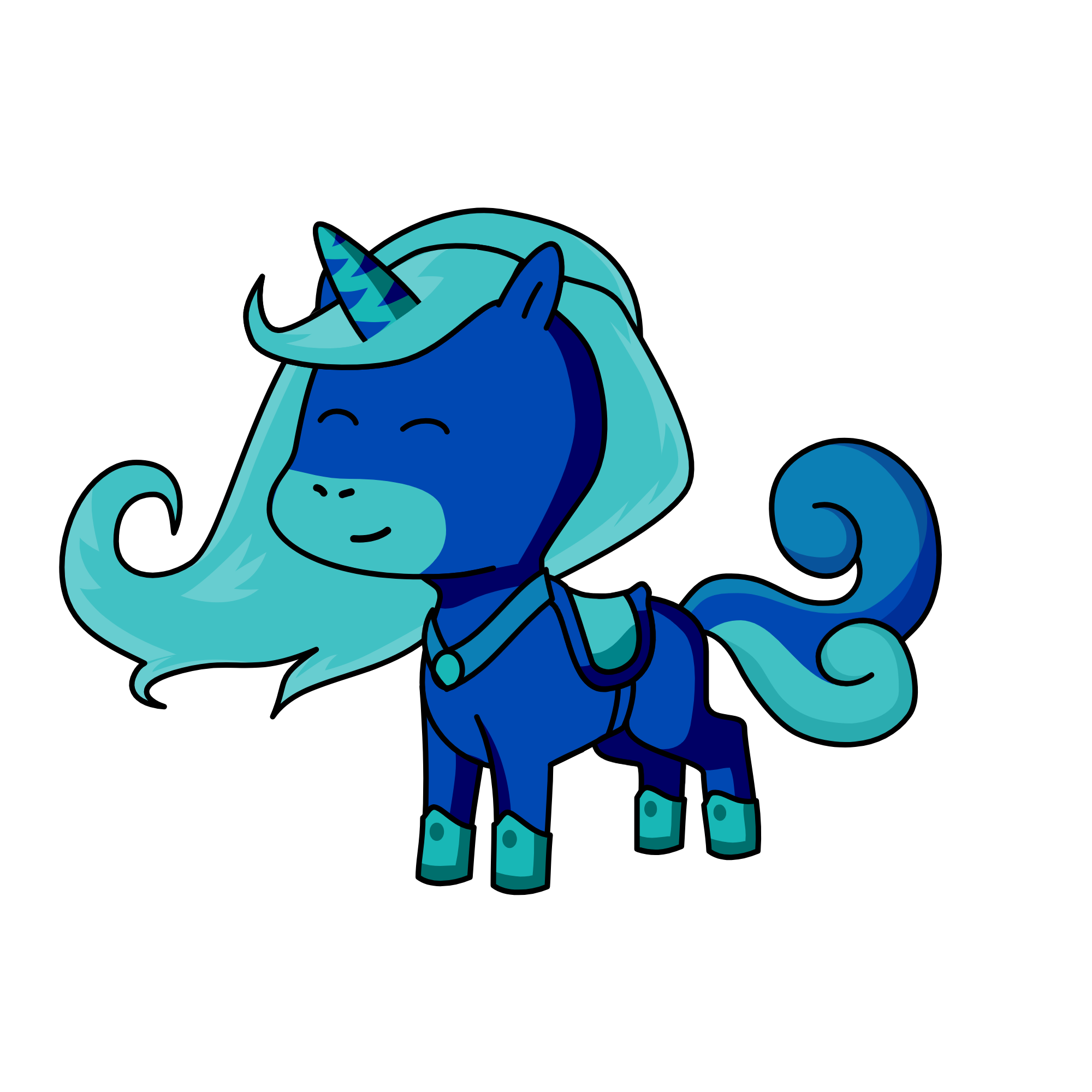 winter, the unicorn